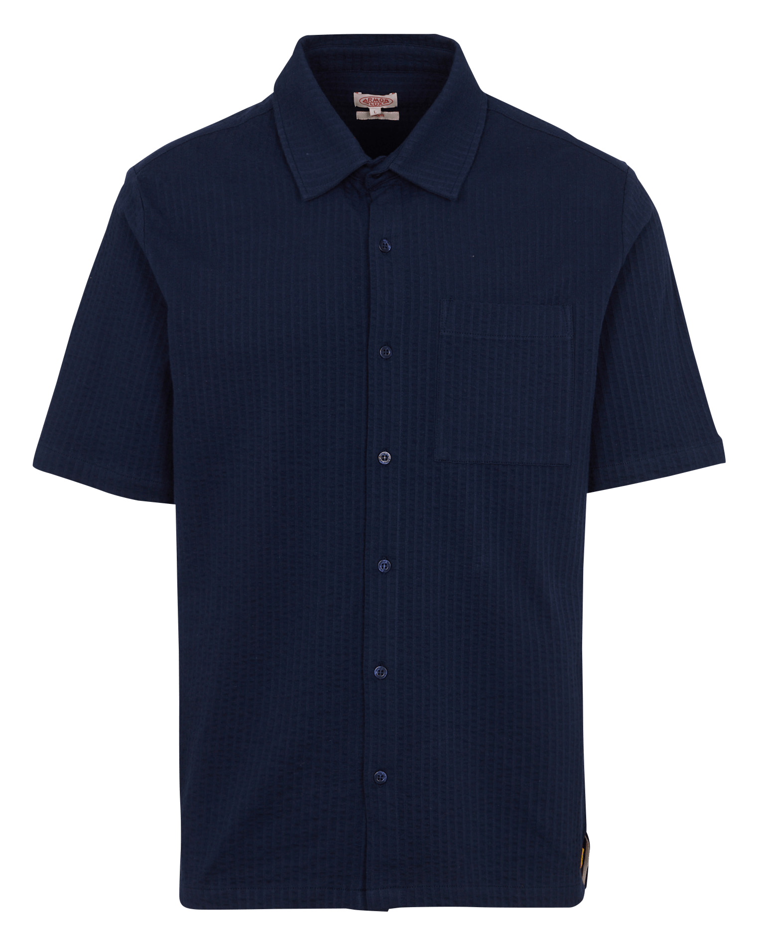 Chemise droite col classique en coton ARMOR-LUX Bleu