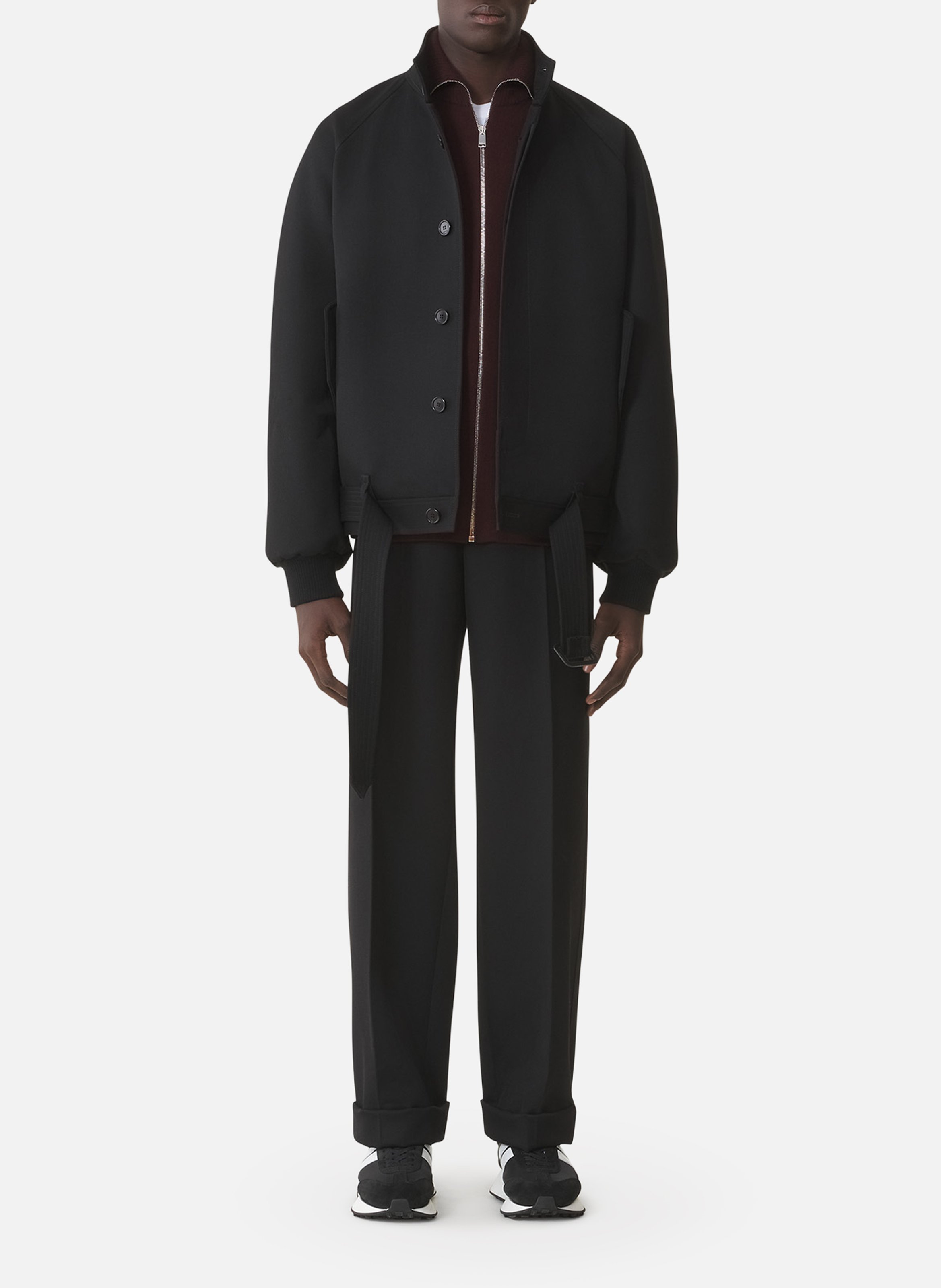 Blouson en laine légère LANVIN Noir