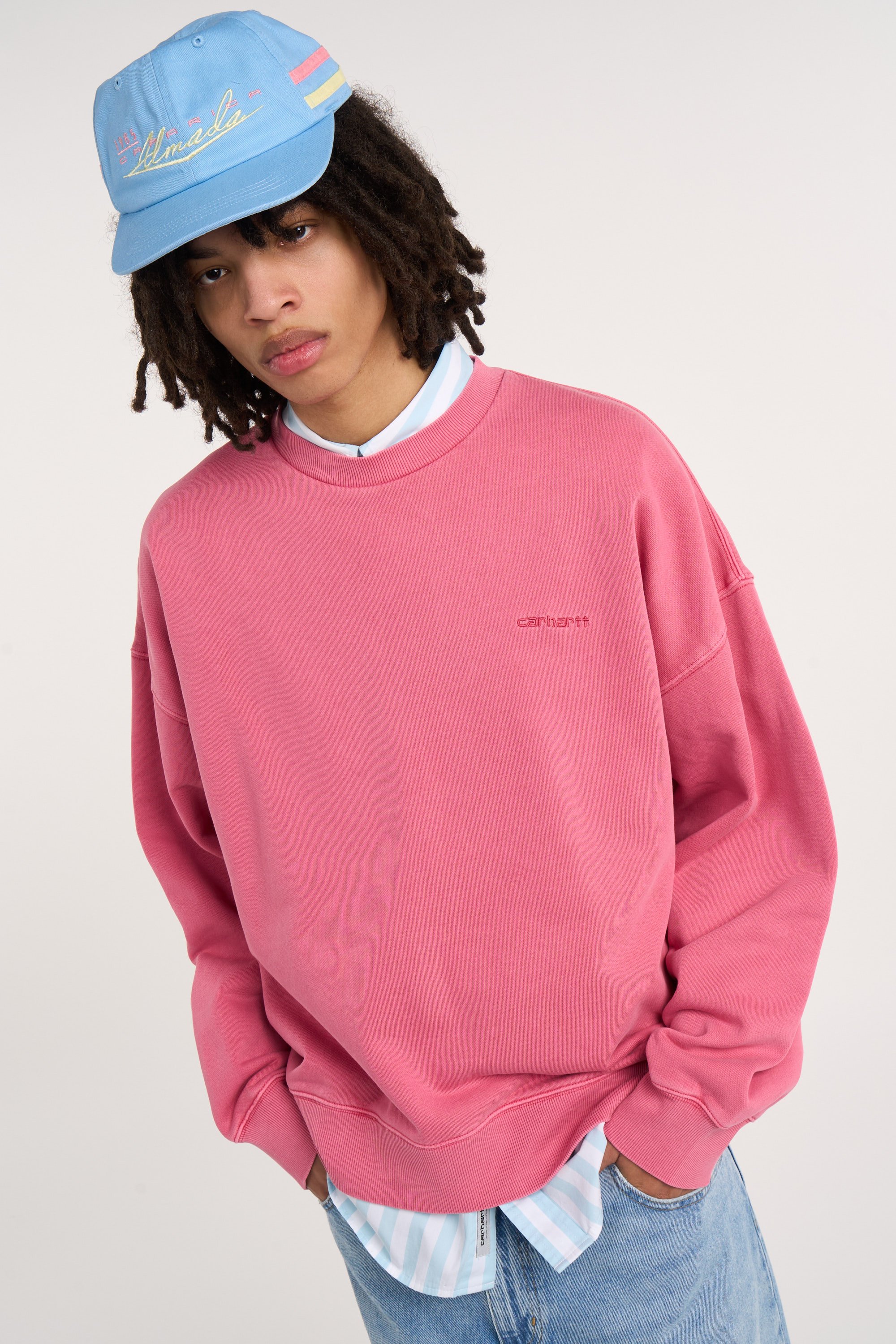 Sweatshirt benton sweat CARHARTT WIP Rose