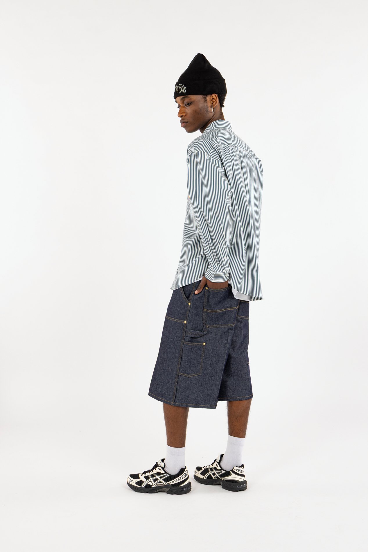 Bermuda en jean og aden double knee short CARHARTT WIP Bleu