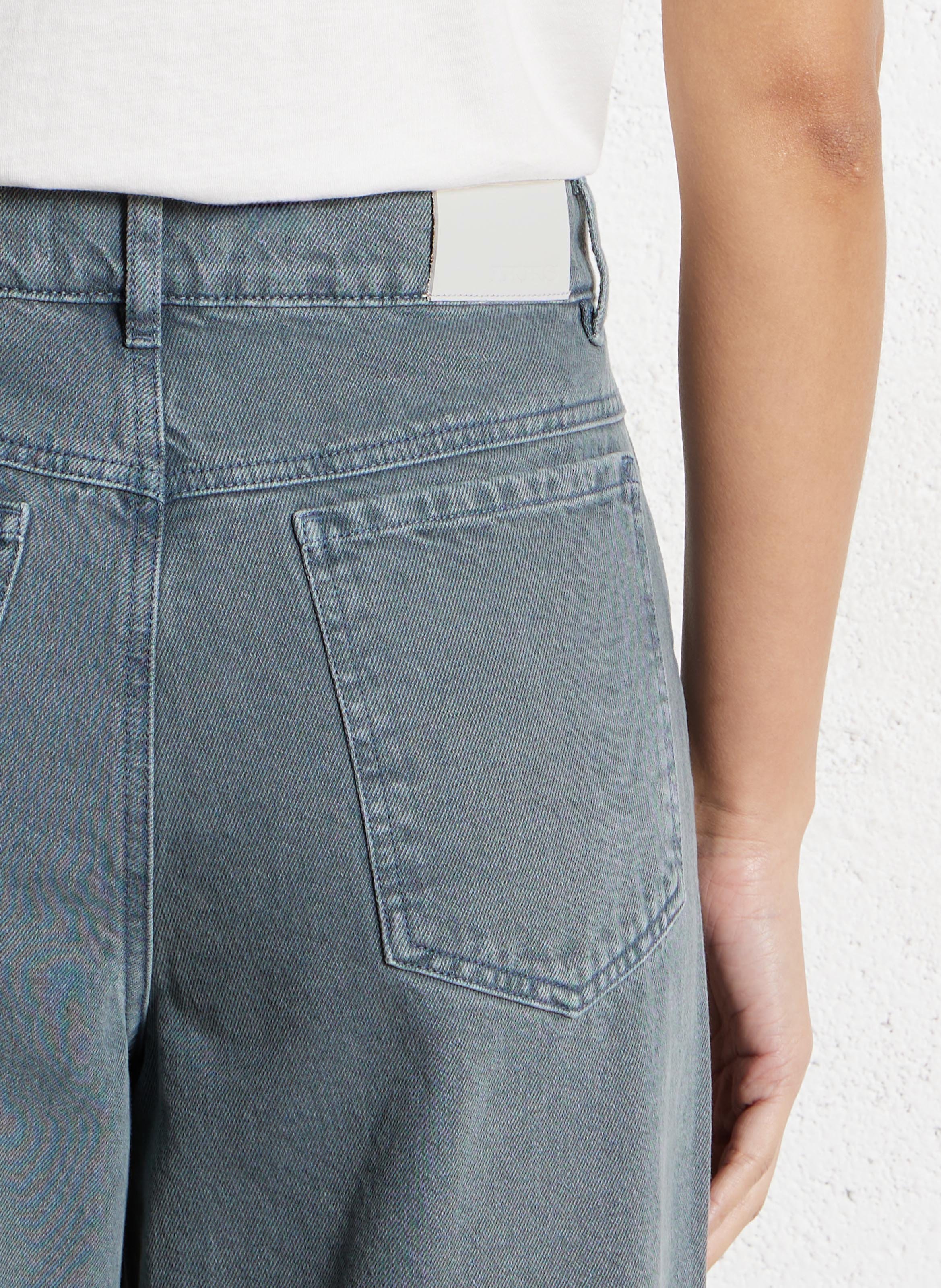Jean large taille haute en coton mila IKKS Bleu