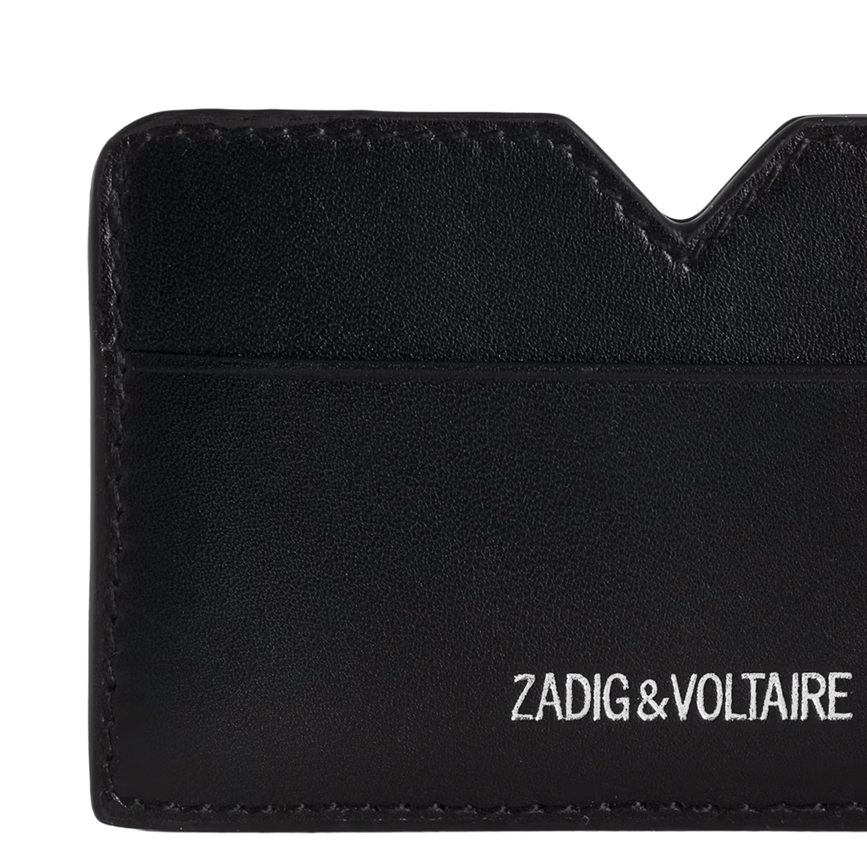 .porte-cartes en cuir zv multipass ZADIG&VOLTAIRE Black