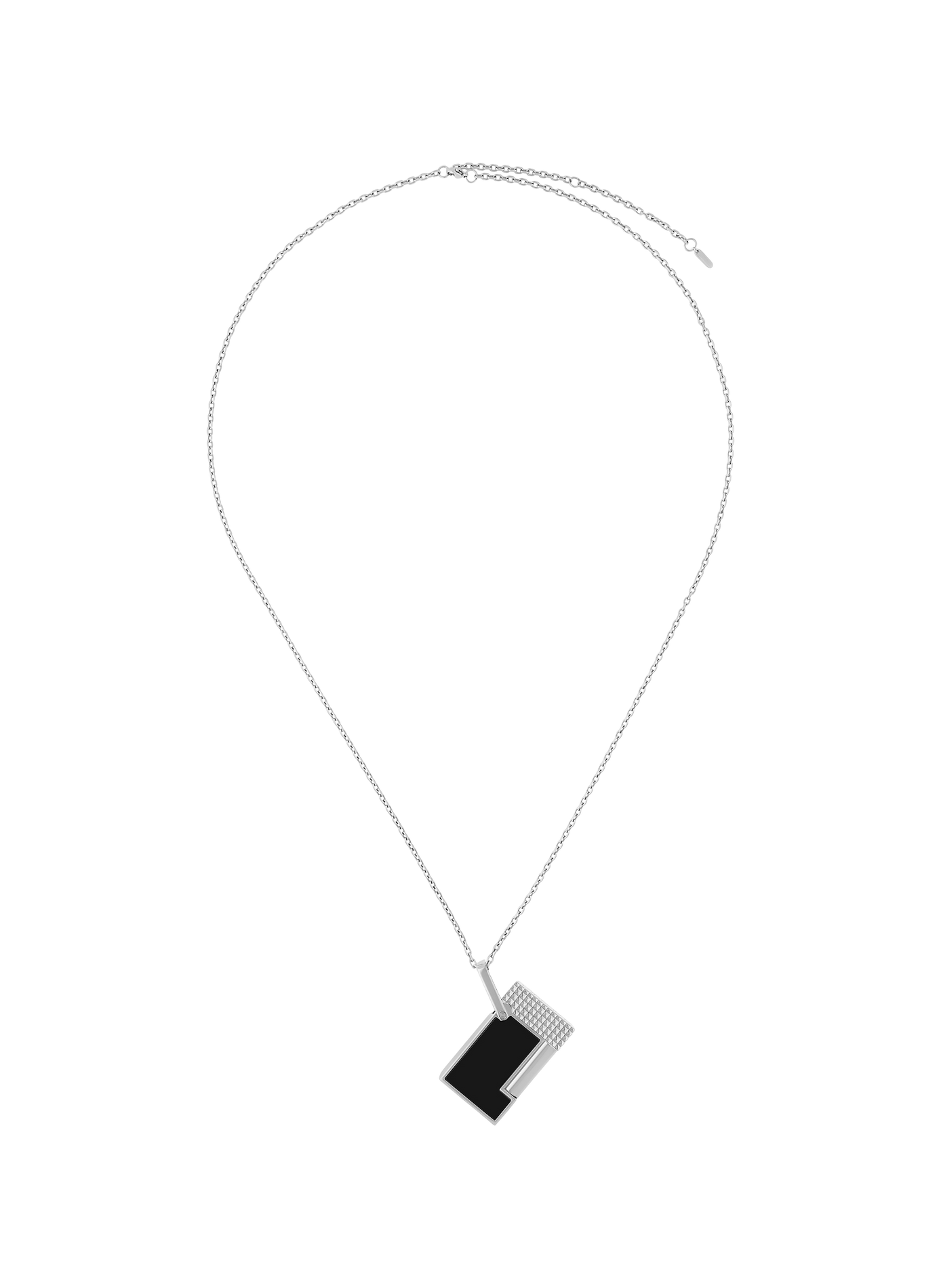 Aansteker halsketting Diamanten punt S.T. DUPONT Zilver