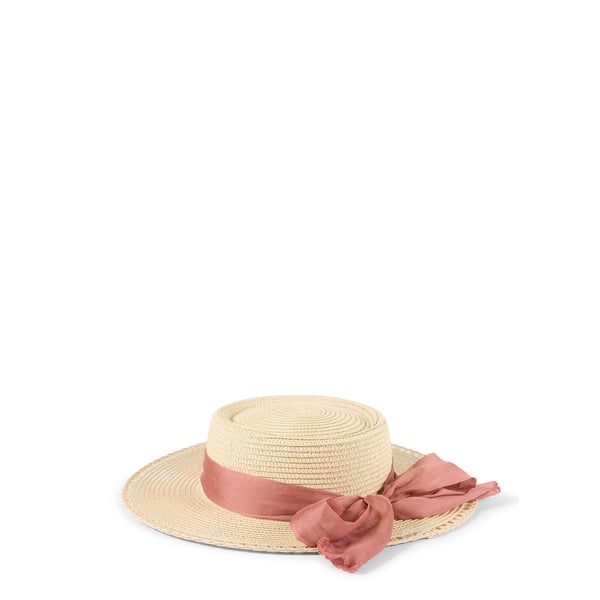 Chapeau paille à détail noeud Chapeau paille à détail noeud
