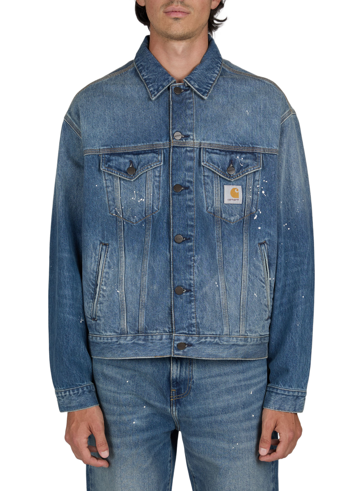Helston denim jacket in cotton CARHARTT WIP Blue
