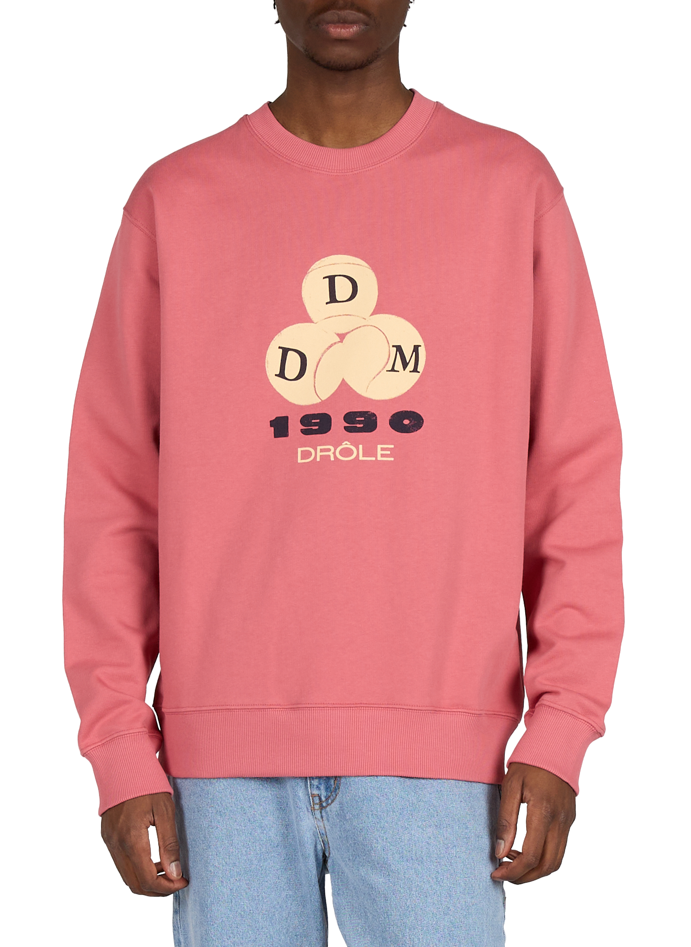 Cotton sweatshirt DROLE DE MONSIEUR Pink