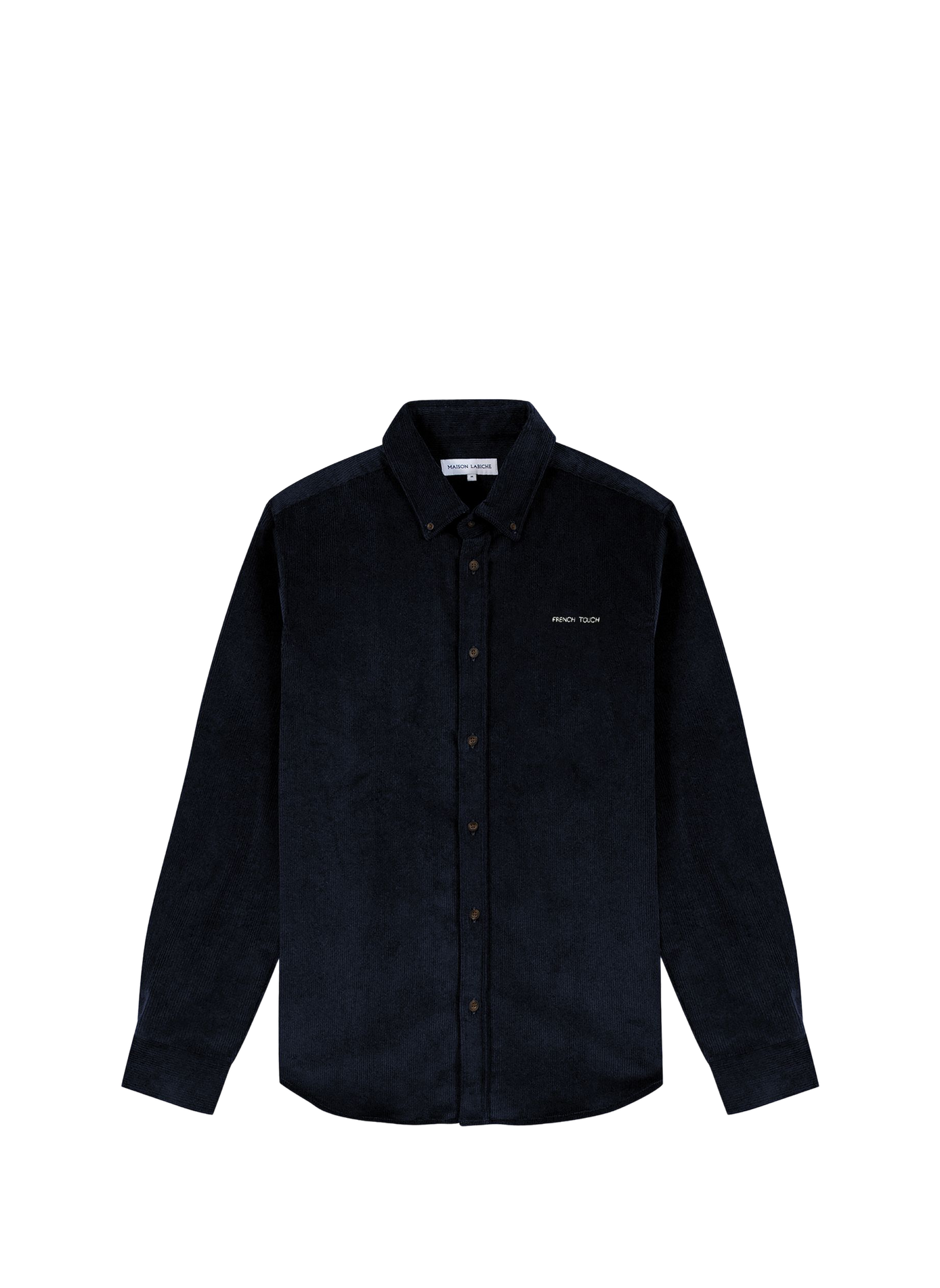 Straight classic collar shirt in blended cotton MAISON LABICHE Blue