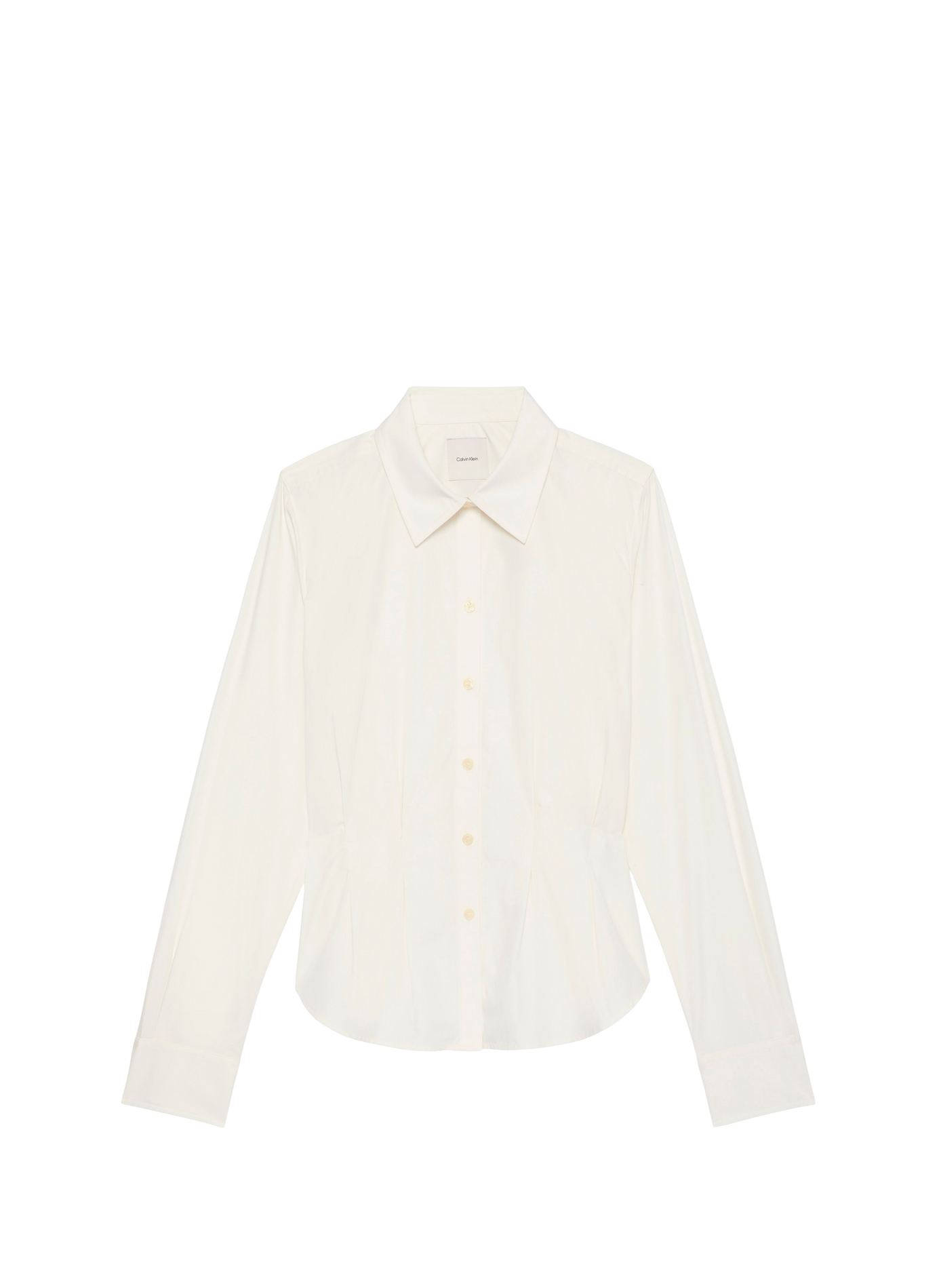 Schmale Baumwollhemd CALVIN KLEIN Beige