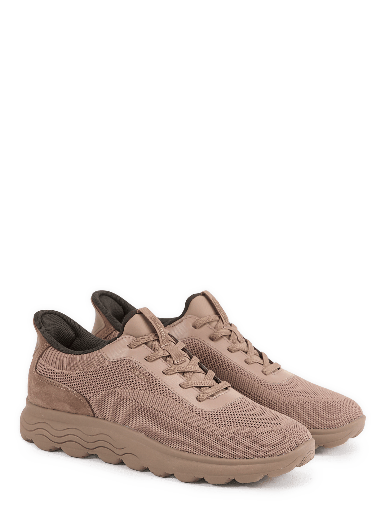 Low-top lace-up sneakers GEOX Brown