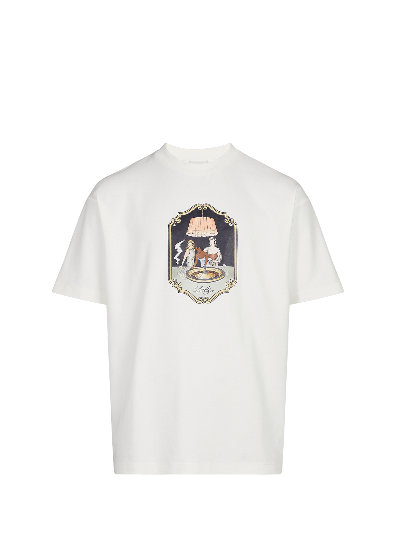 T-shirt à motif en coton DROLE DE MONSIEUR Blanc
