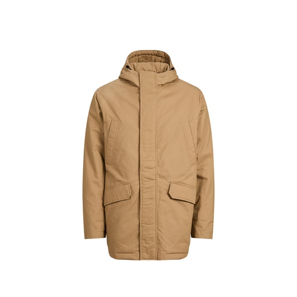 Parka mi-longue à capuche en coton Parka mi-longue à capuche en coton