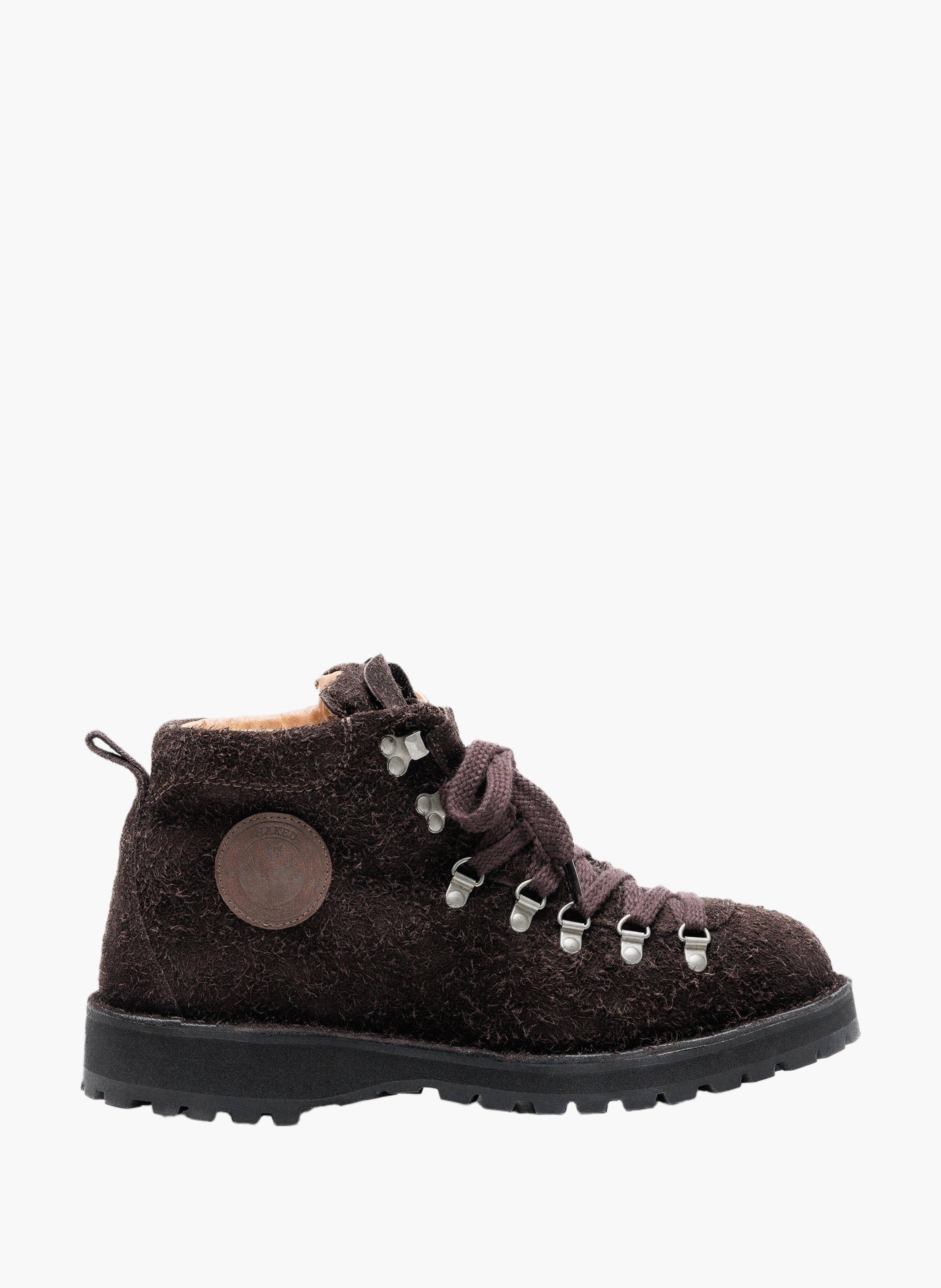 Bottines arctic en daim NAKED WOLFE Marron