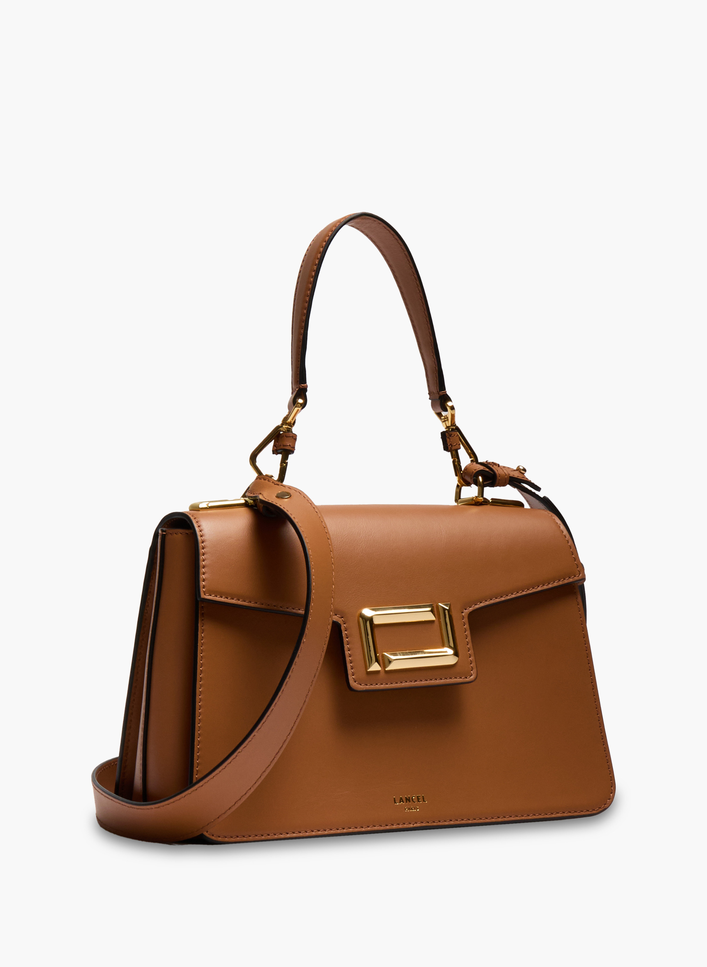Sac porté main m angèle de lancel en cuir LANCEL Marron
