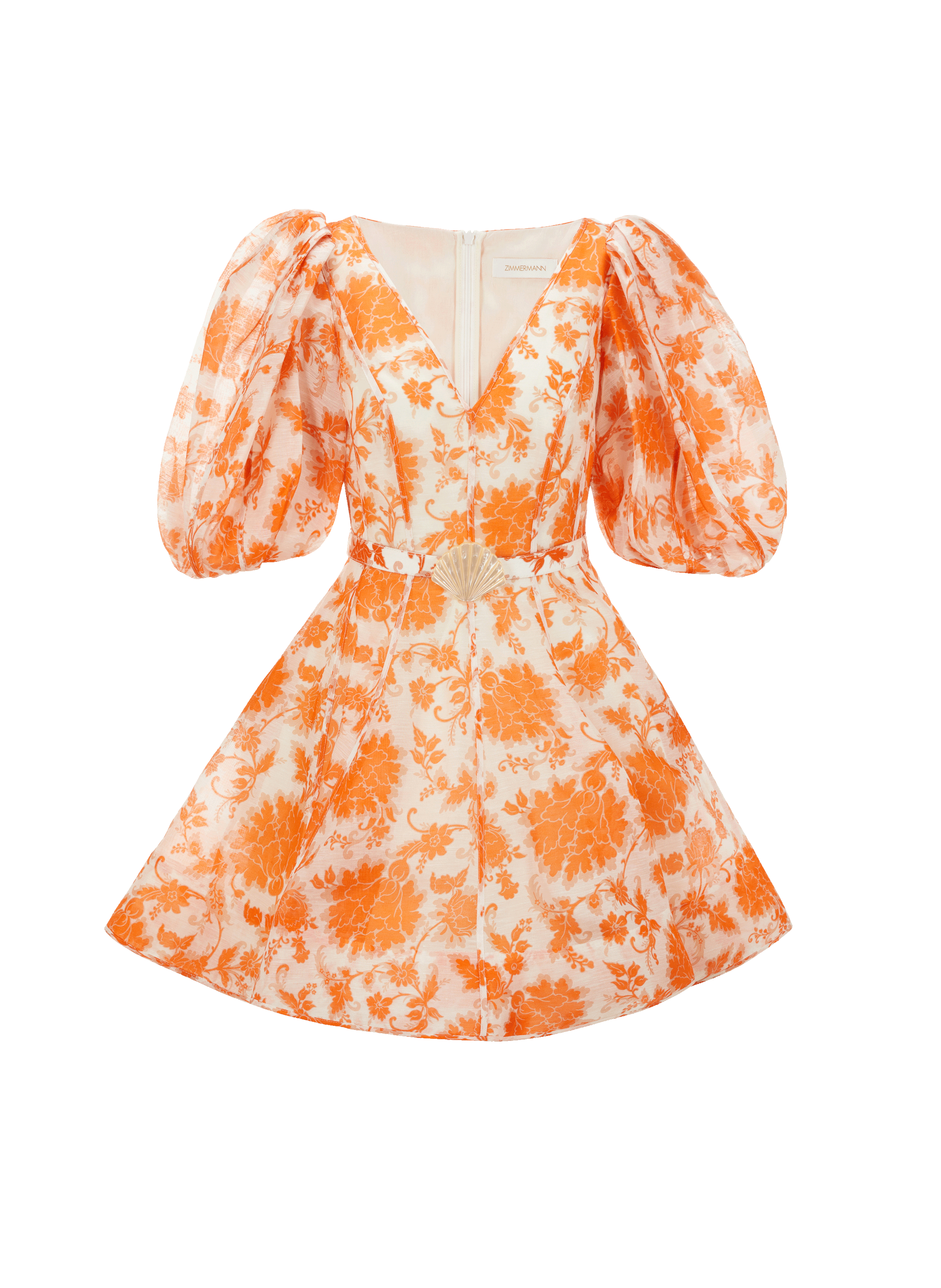 Robe Postcard en soie et lin