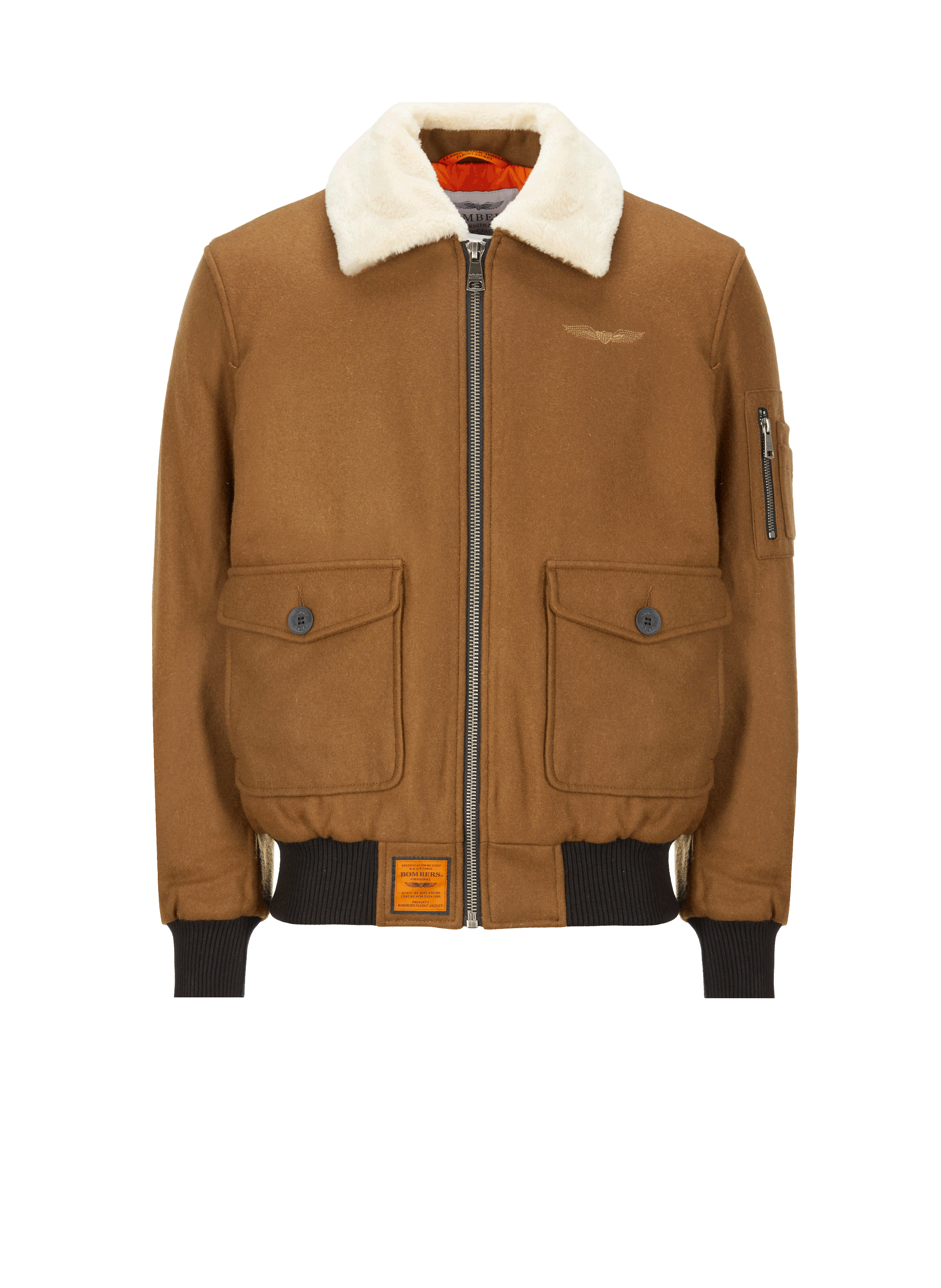 Blouson en laine mélangé