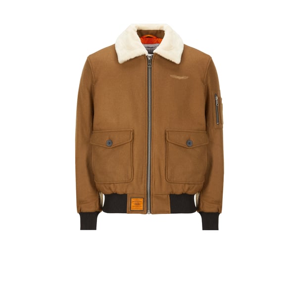 Blouson en laine mélangé