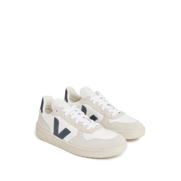 Baskets V-10 en cuir et suède