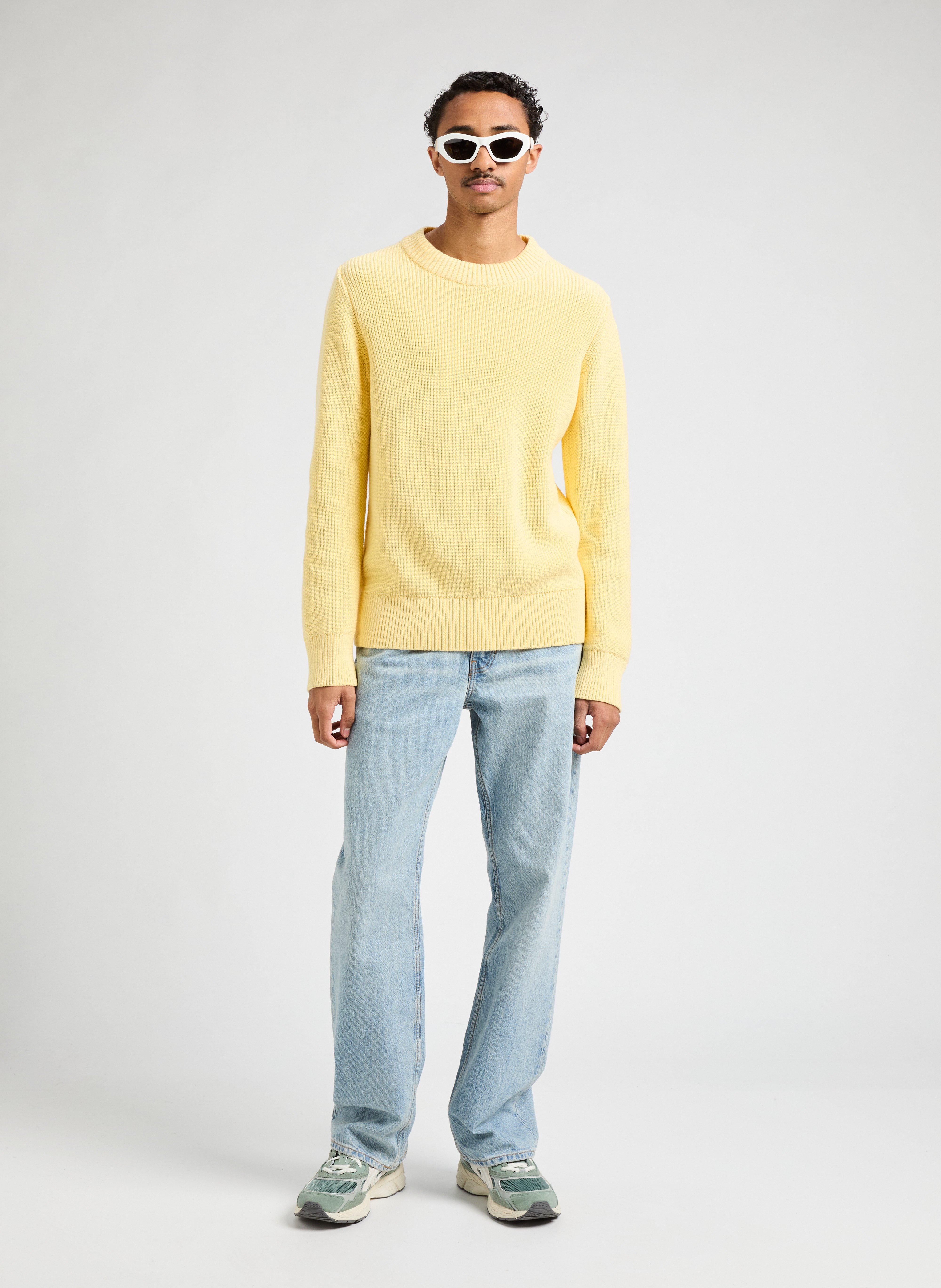 Pull en coton  Jaune