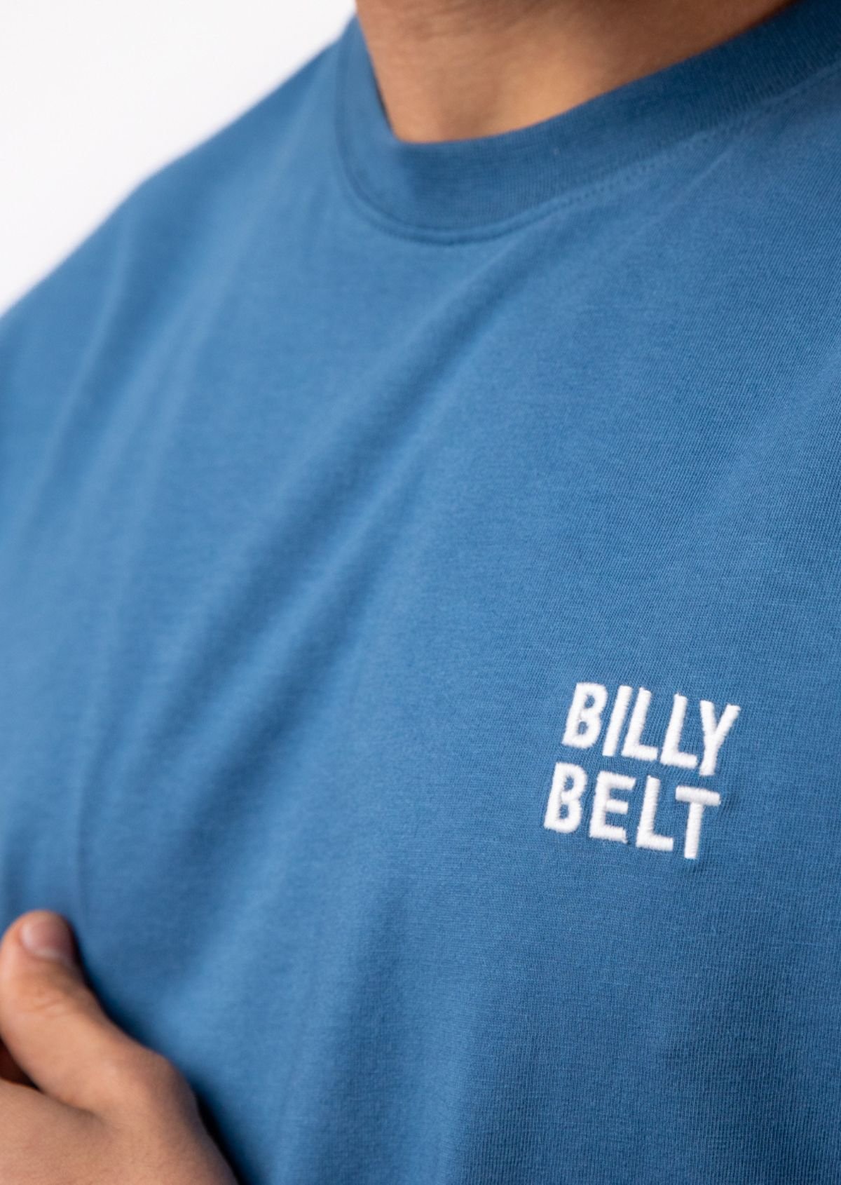T-shirt vintage en coton biologique BILLYBELT Bleu