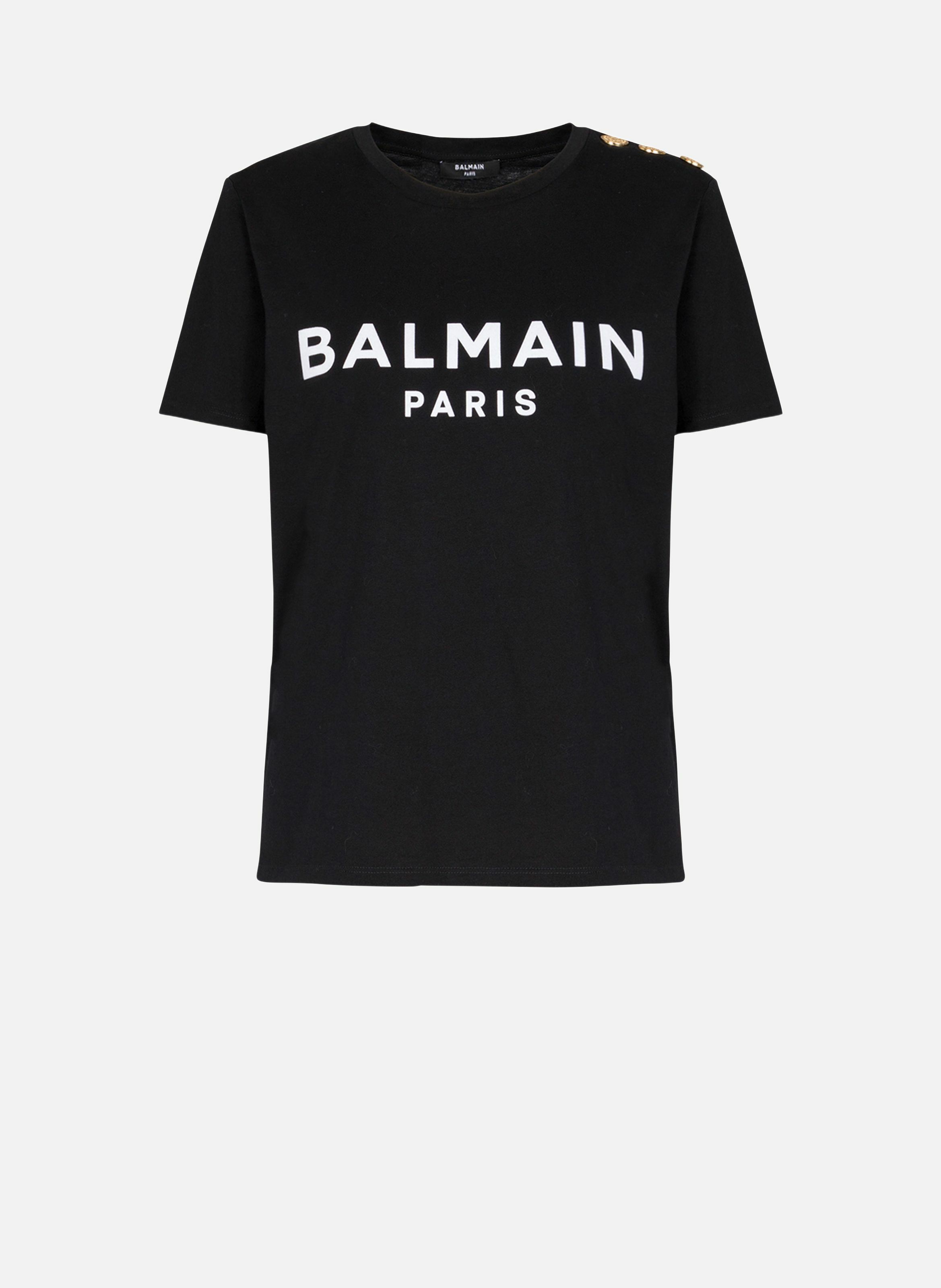 T-shirt imprimé balmain paris BALMAIN Noir