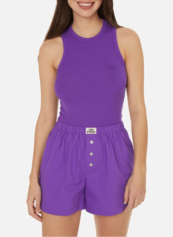 Ribbed top Purple by LOVE STORIES LOVE STORIES Ribbed top Purple