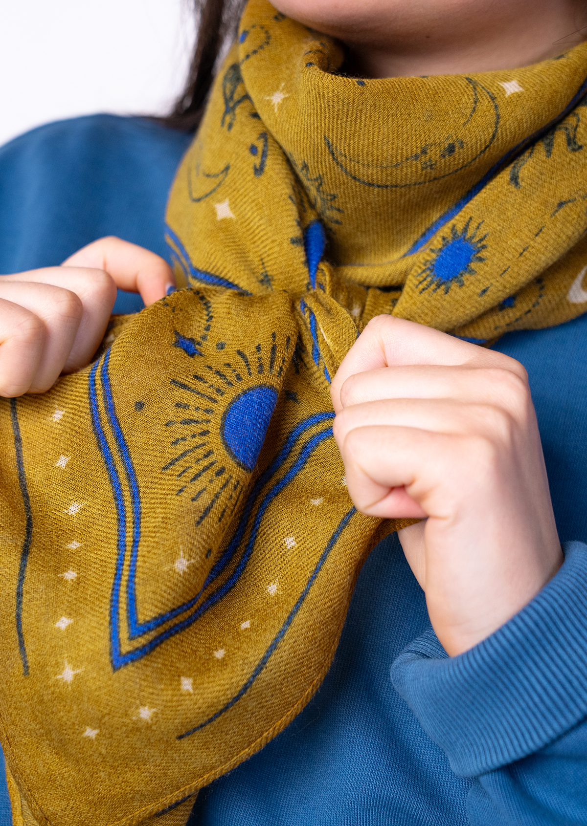 Foulard en laine madeleine BILLYBELT Vert