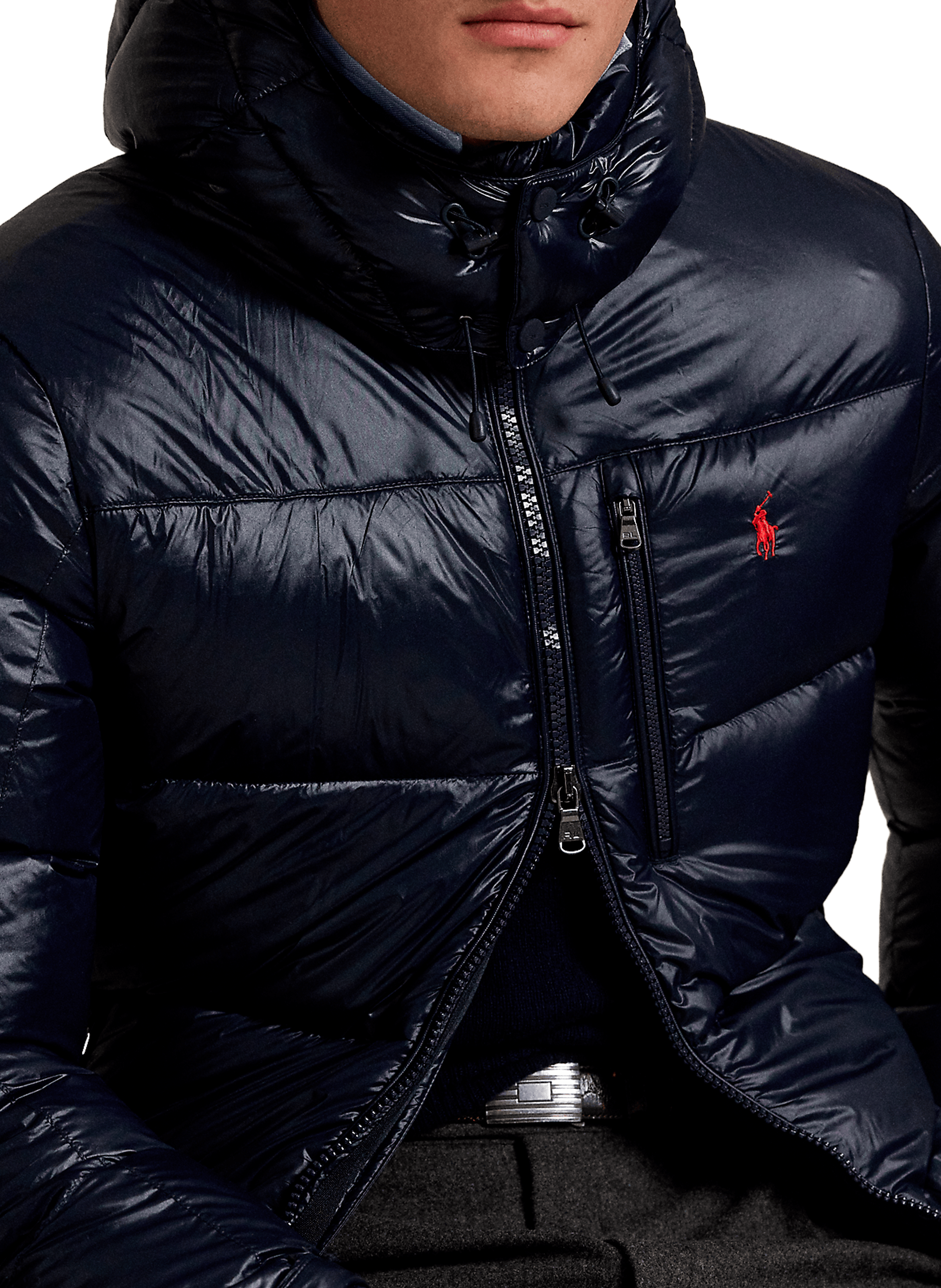 Quilted jacket with removable hood POLO RALPH LAUREN Blue