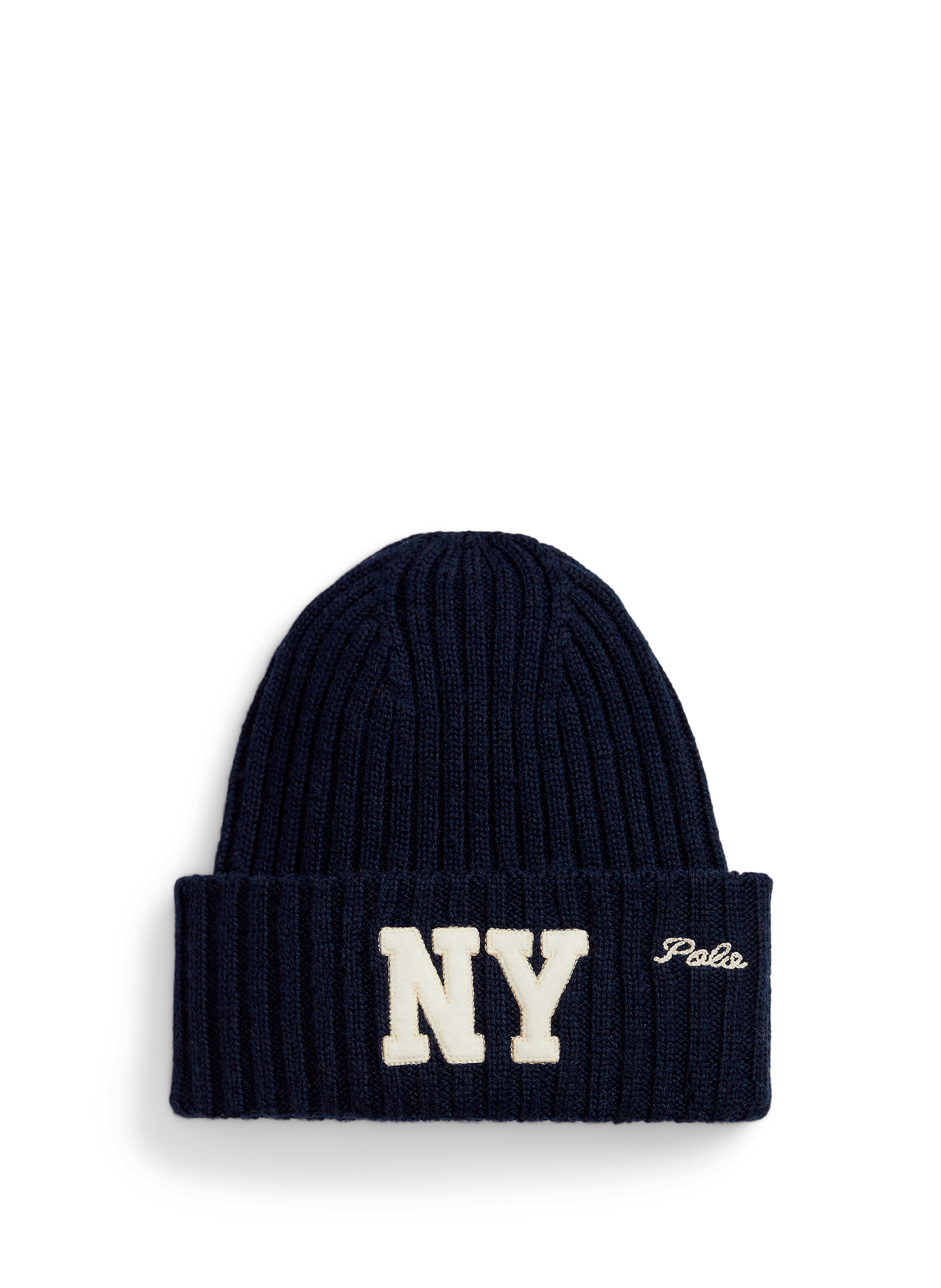 POLO RALPH LAUREN Mixed wool beanie Blue