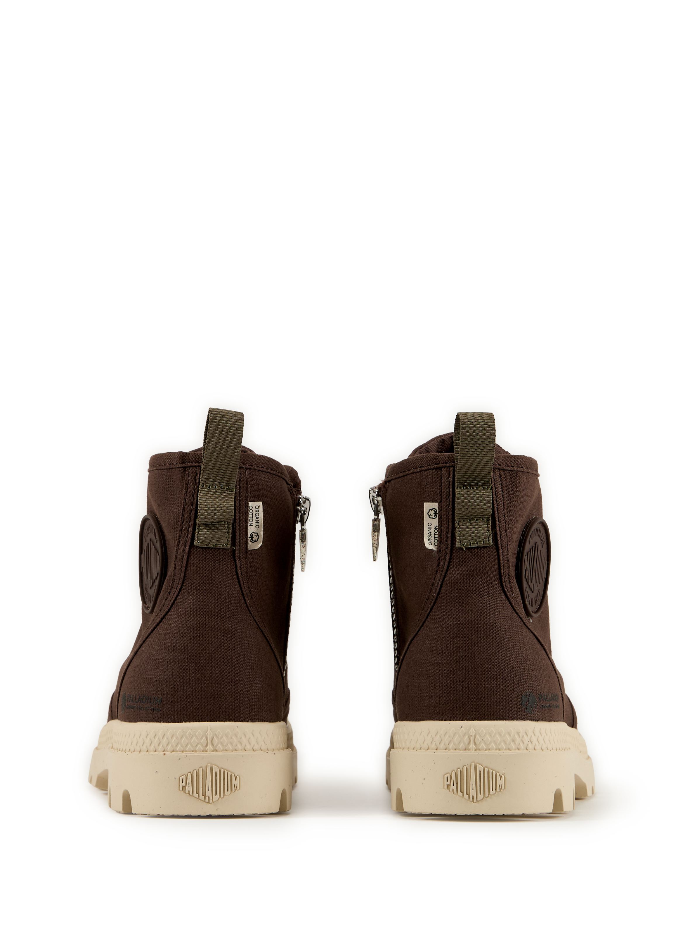 Pampa cotton ankle boots PALLADIUM Brown