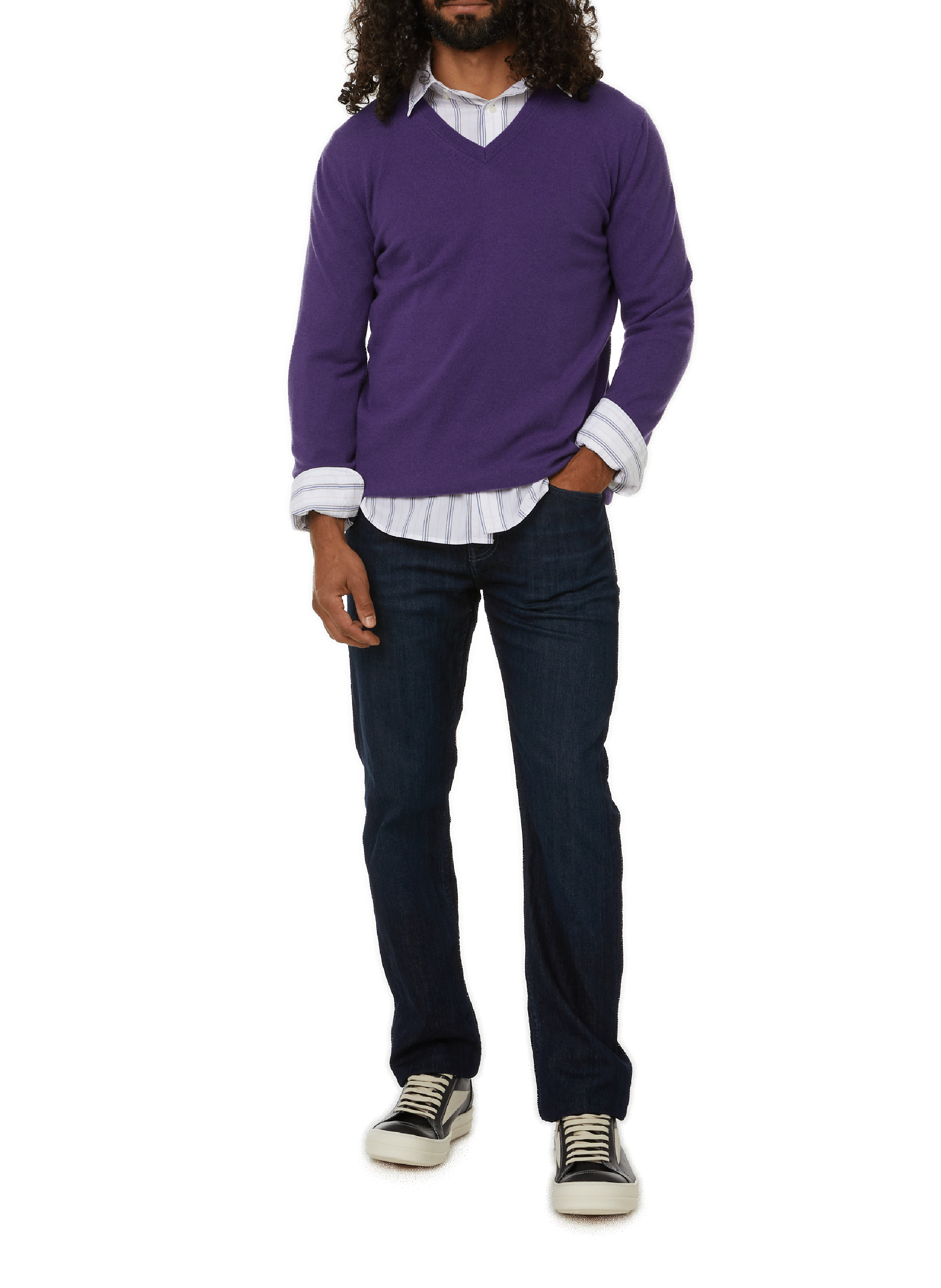 Pull en cachemire AU PRINTEMPS PARIS Violet