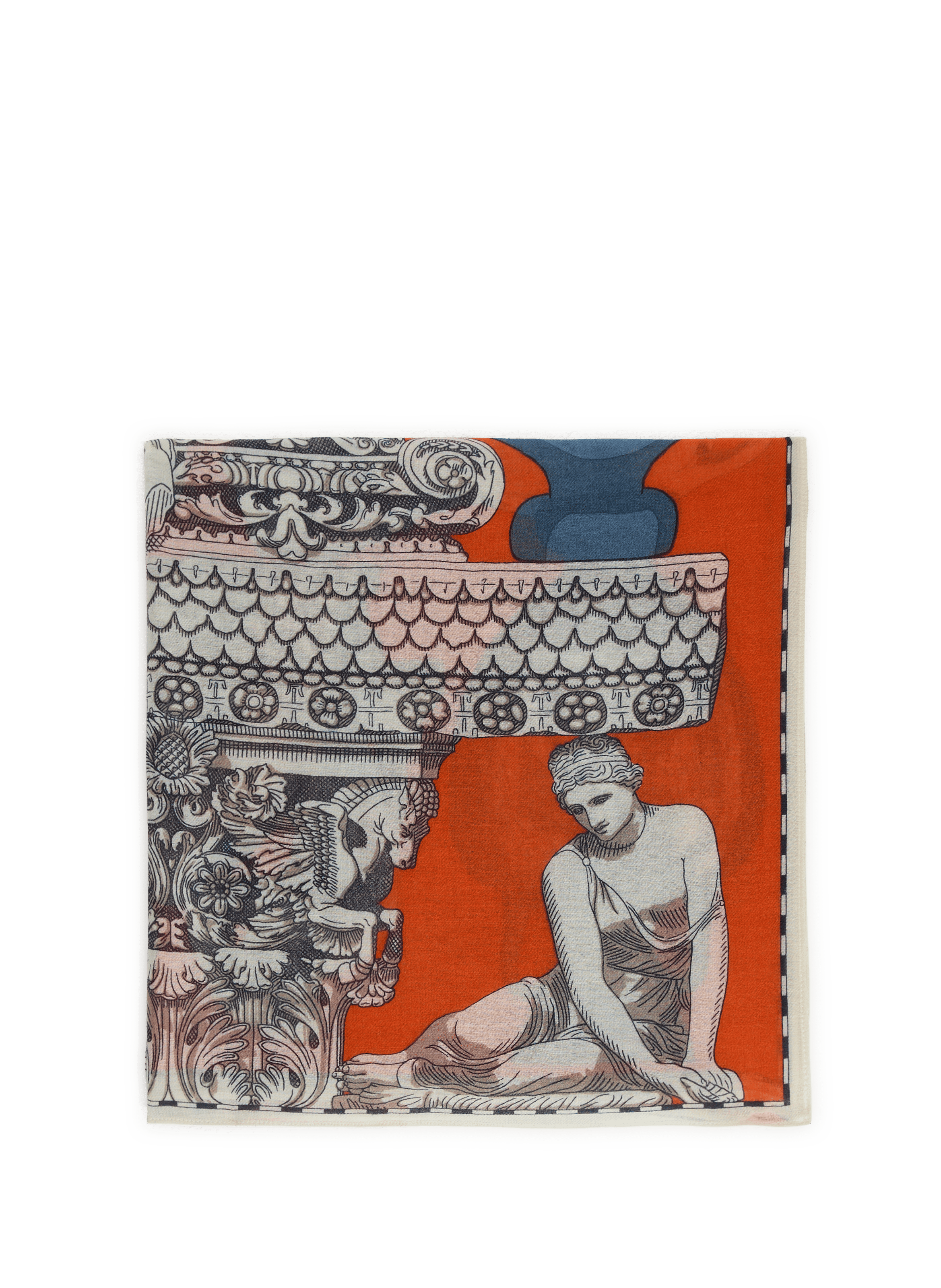 INOUI EDITIONS Echarpe Archives en laine Orange