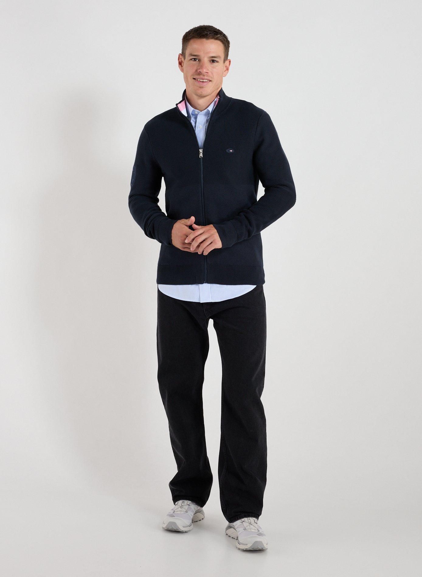 Cotton cardigan EDEN PARK Blue