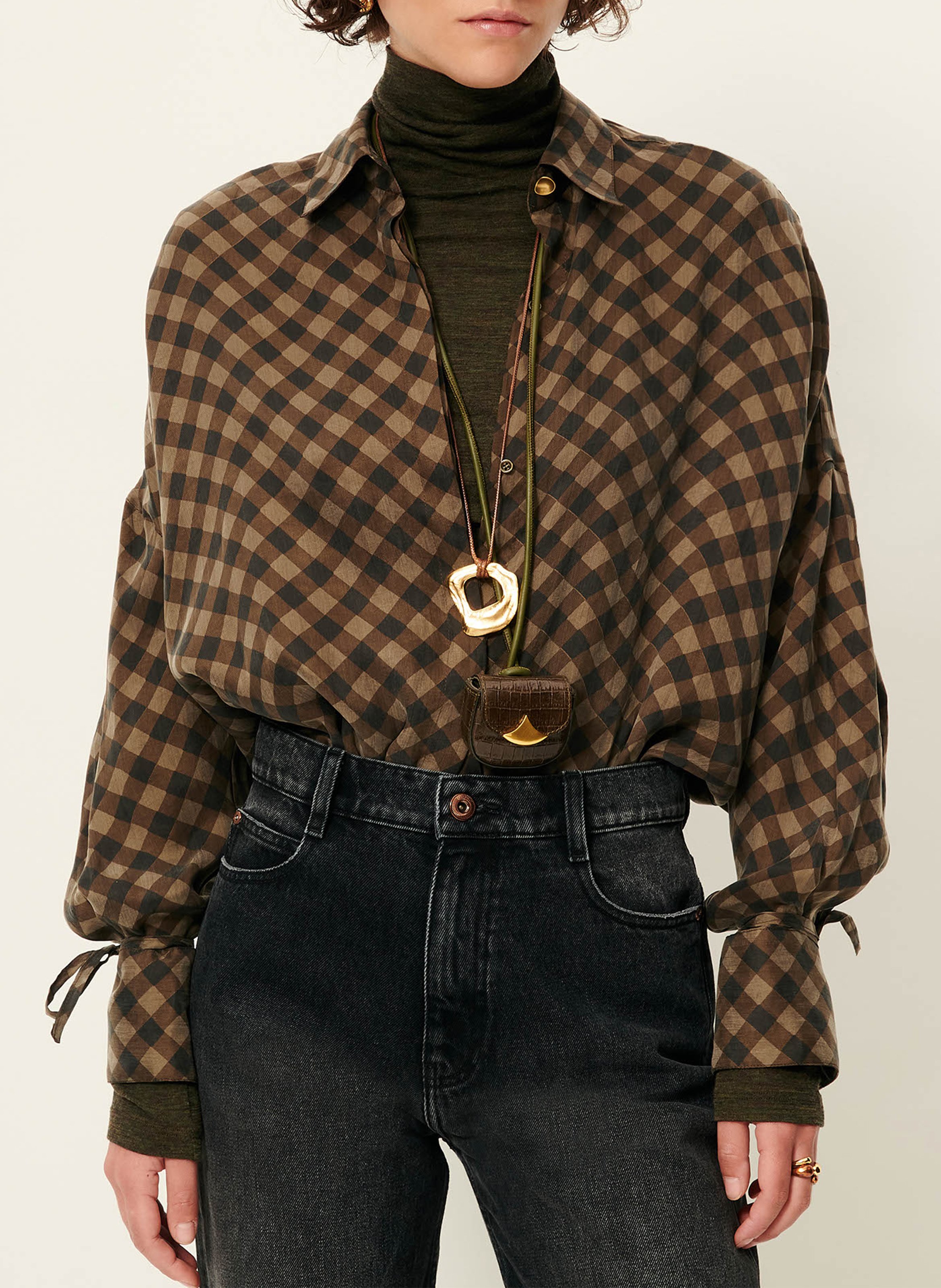 Chemise ample à carreaux armanchecks SESSUN Multicolore