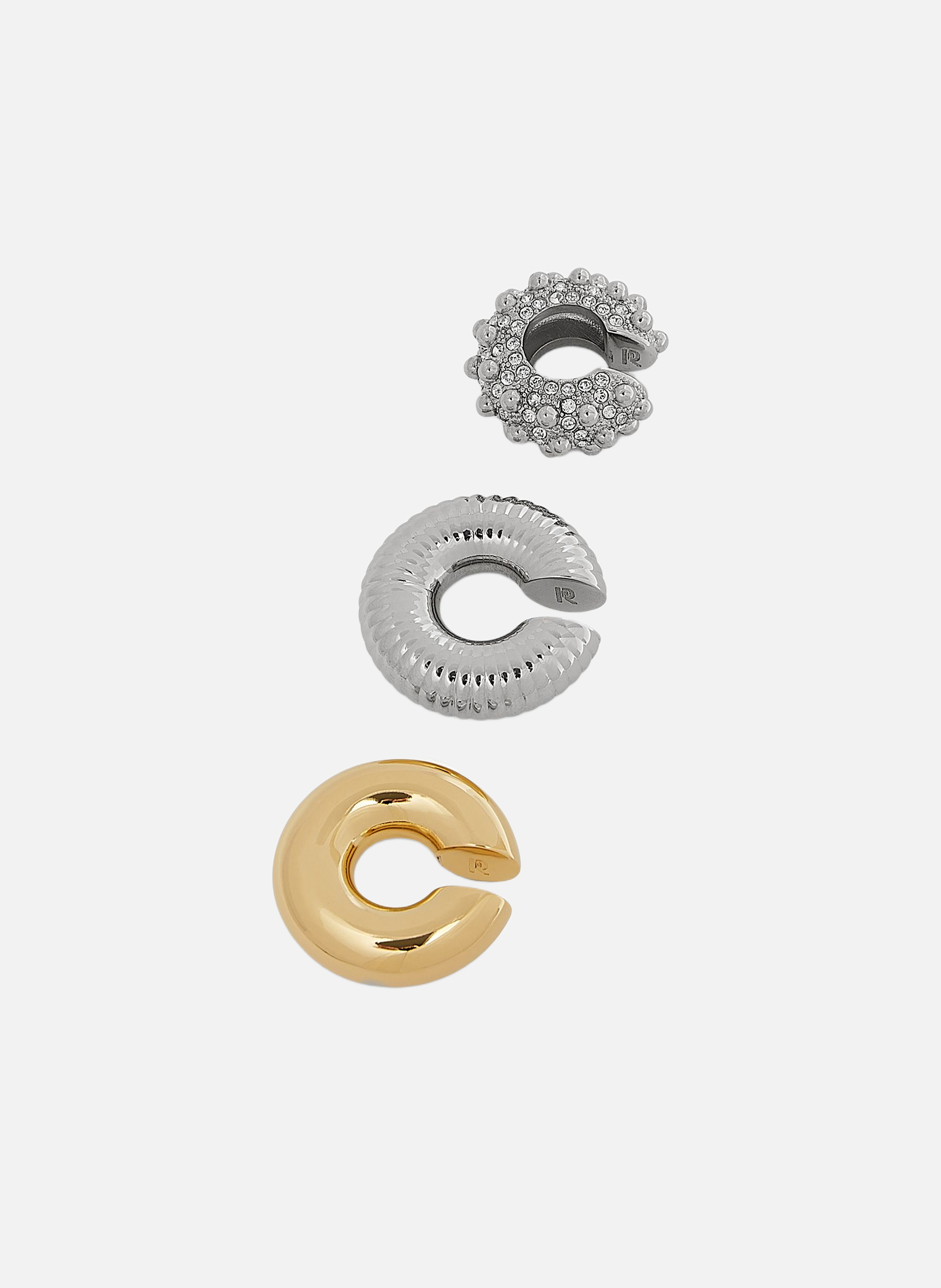Set de ear cuffs nano RABANNE Argent