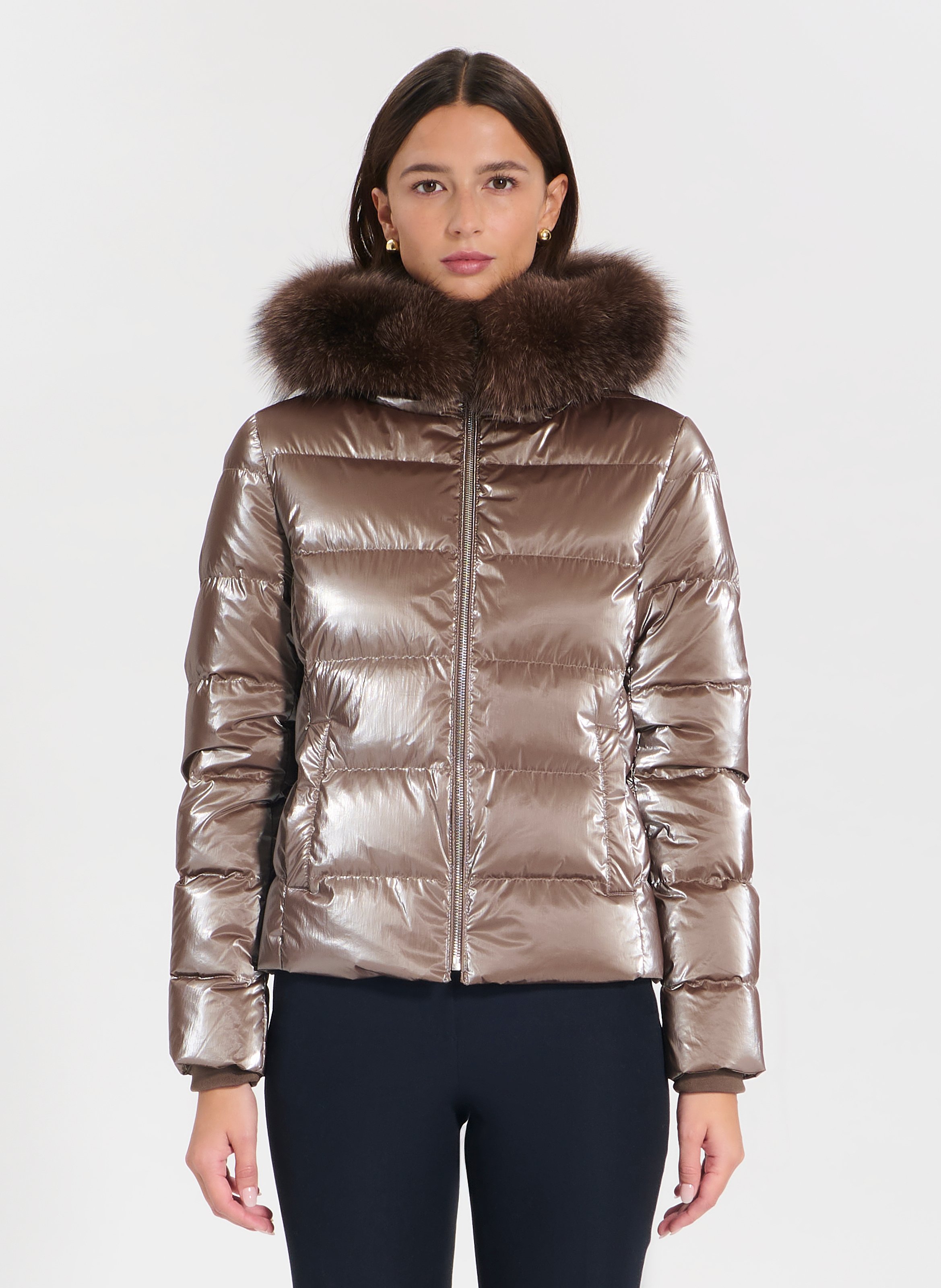 ZAPA Doudoune taupe  - daly Beige