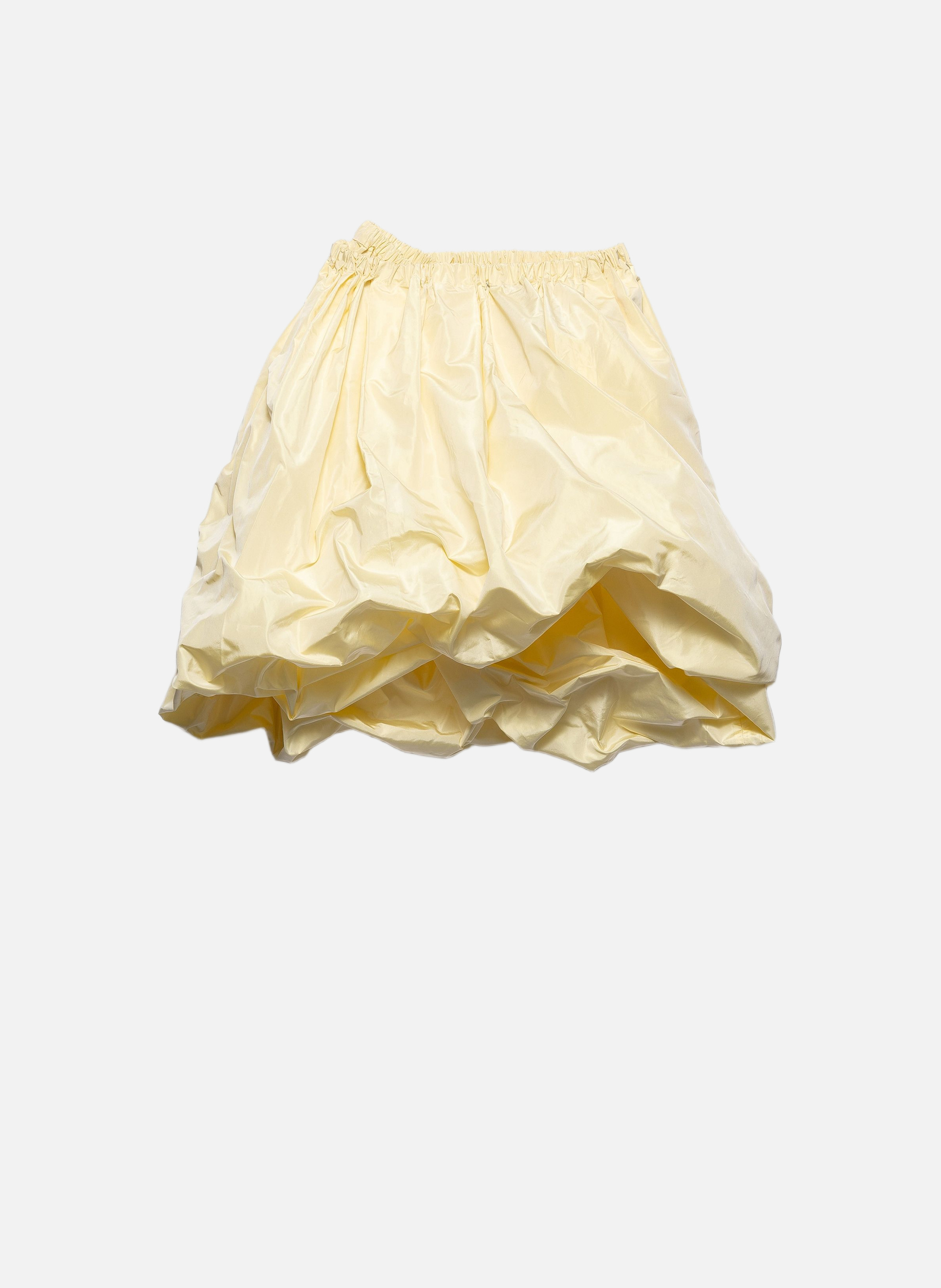 Jupe en taffetas technique PRADA Jaune