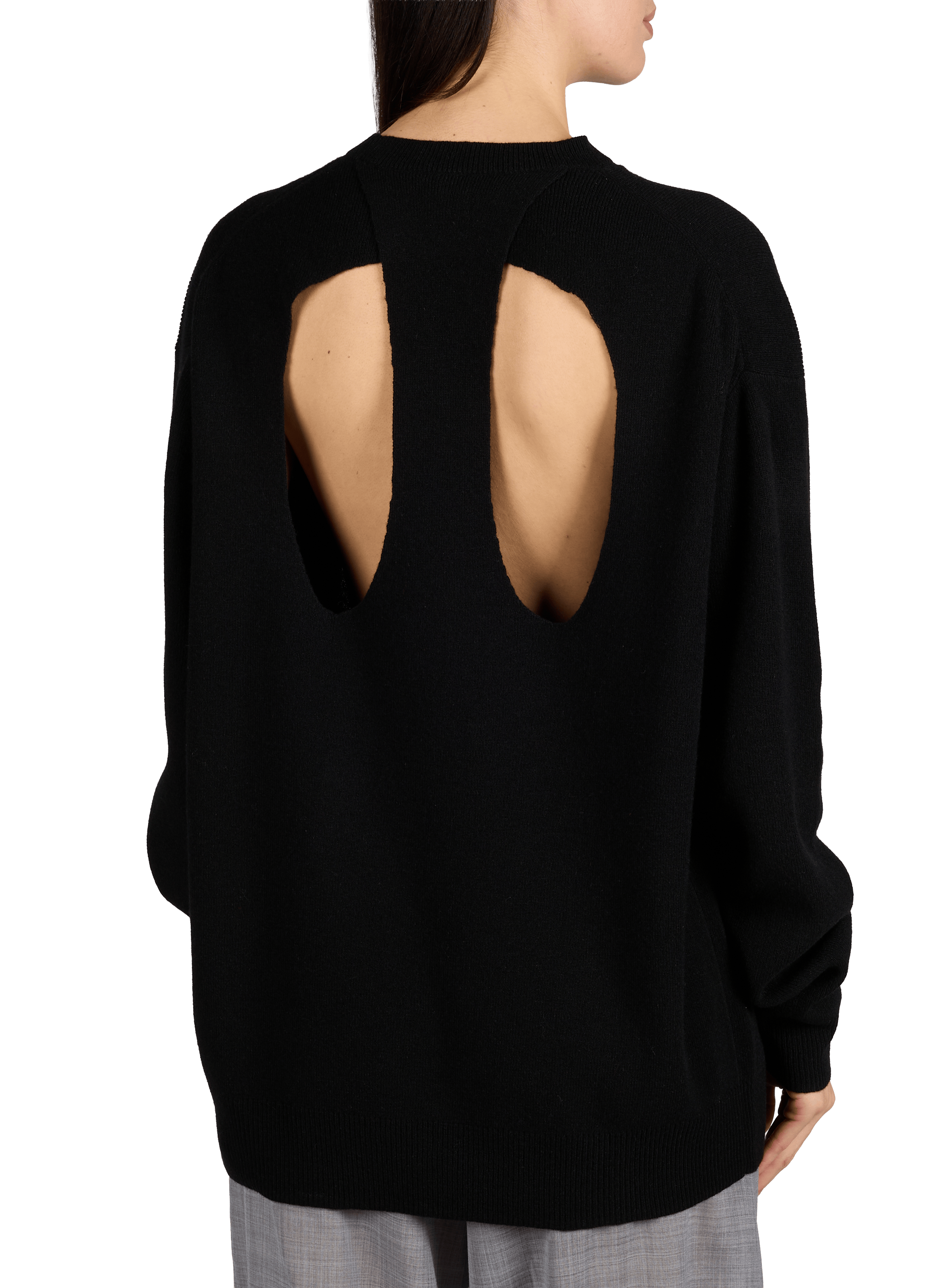 Cardigan with flower embroidery TIBI Black