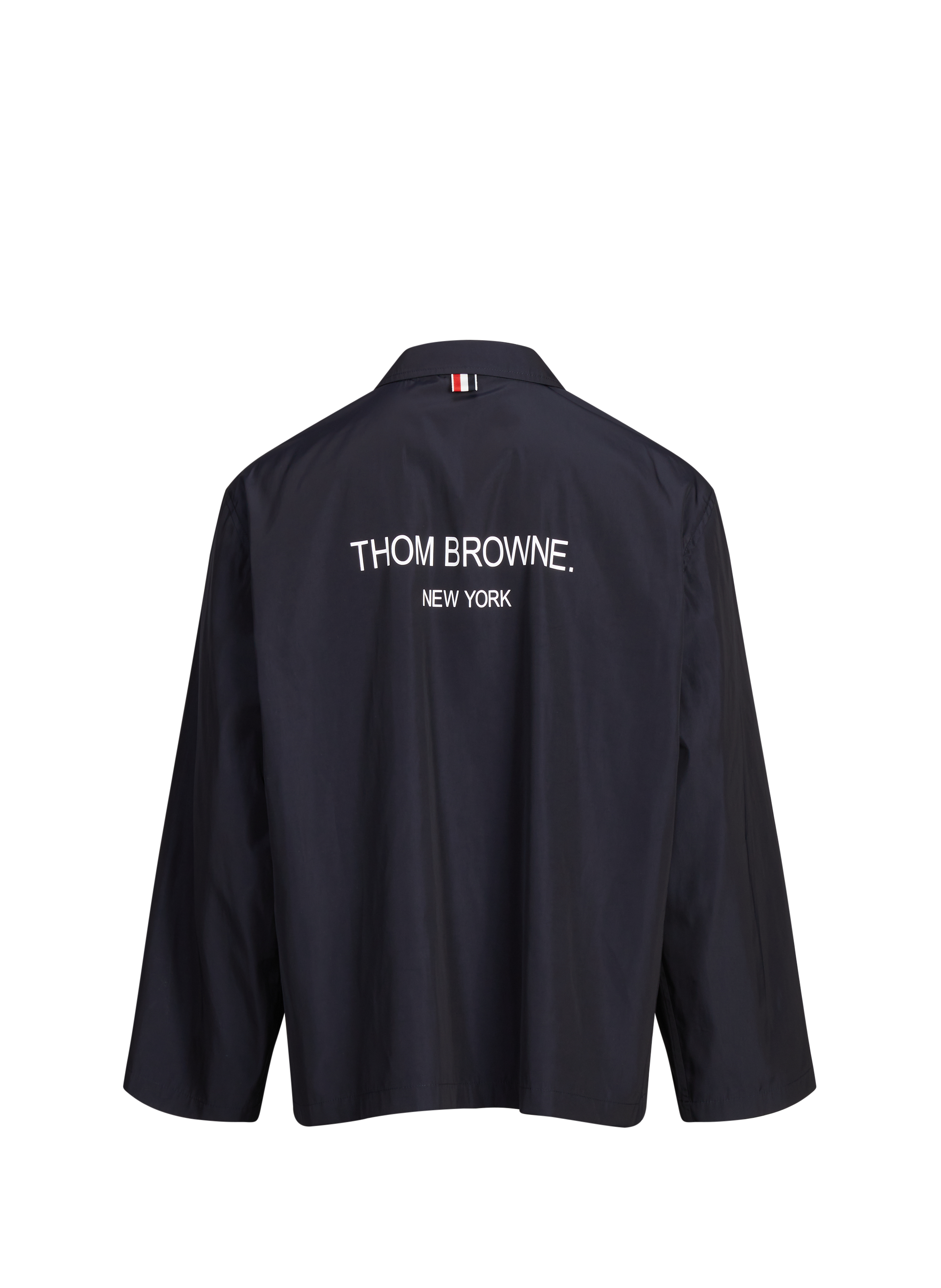 Veste droite avec marque au dos THOM BROWNE Bleu