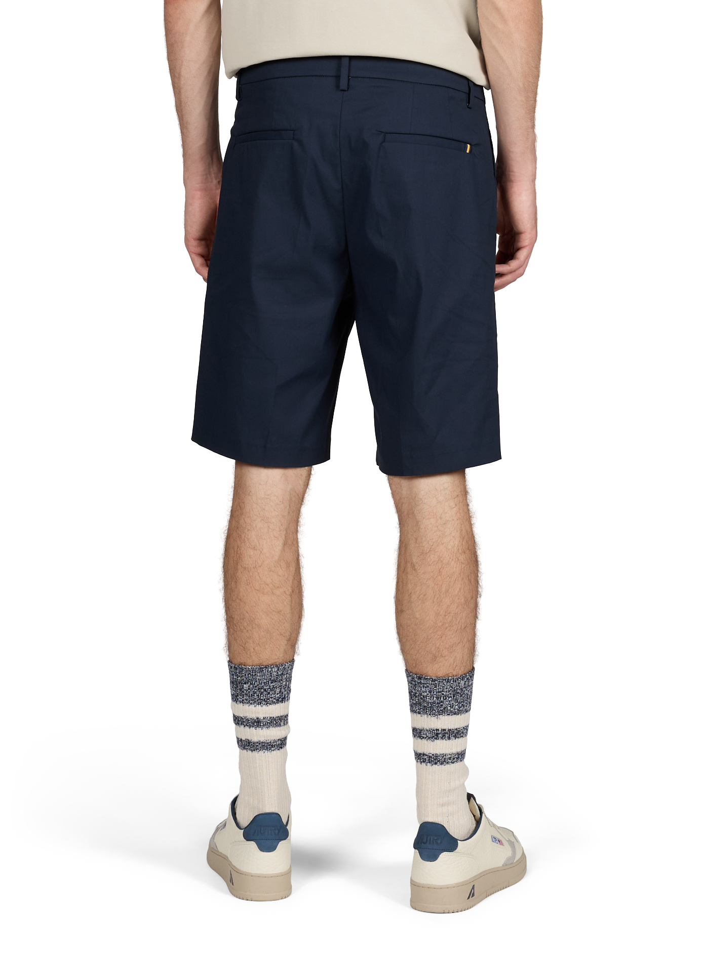 Chino Bermuda in blended cotton twill K-WAY Blue