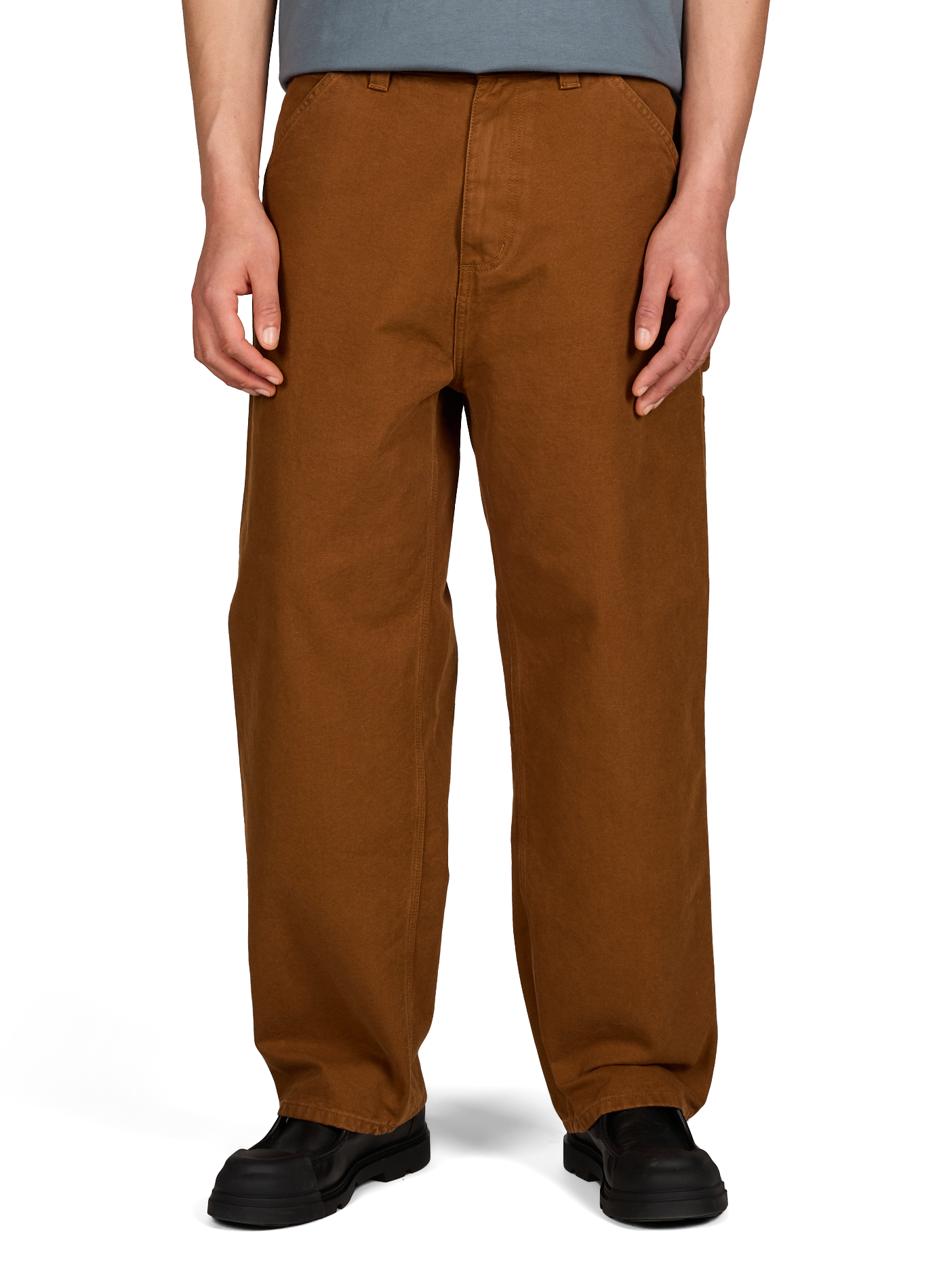 Pantalon droit et large CARHARTT WIP Marron