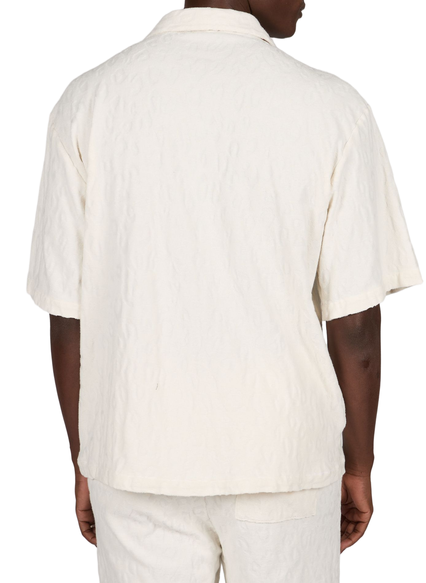 Chemise à manches courtes Eligino en coton HUGO BLUE Beige