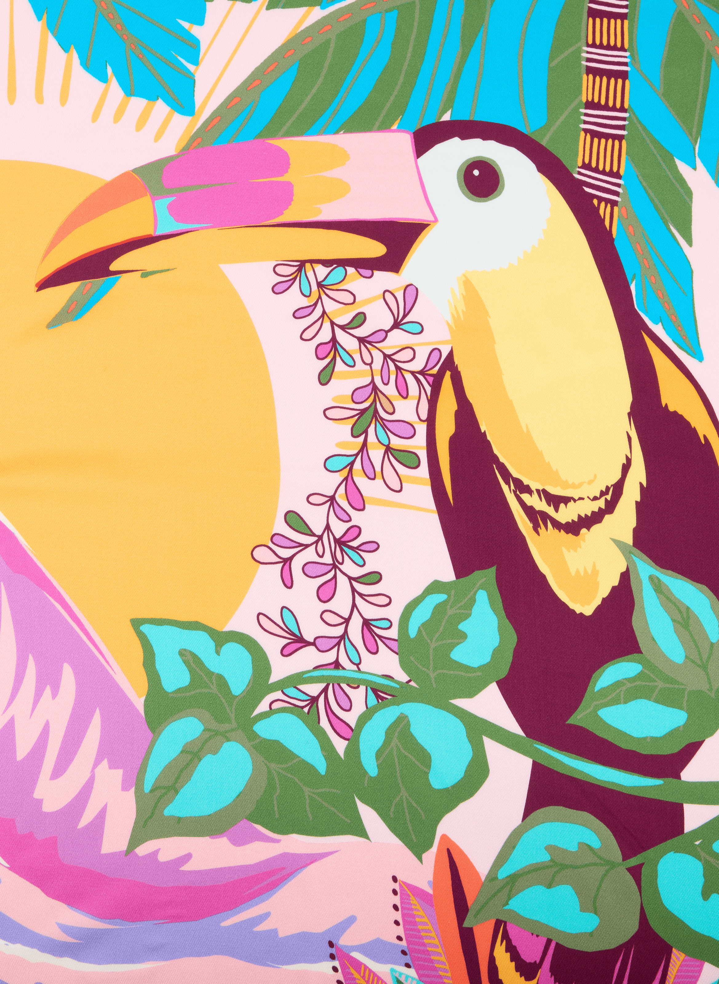 Foulard imprimé Hawaï WILD Rose