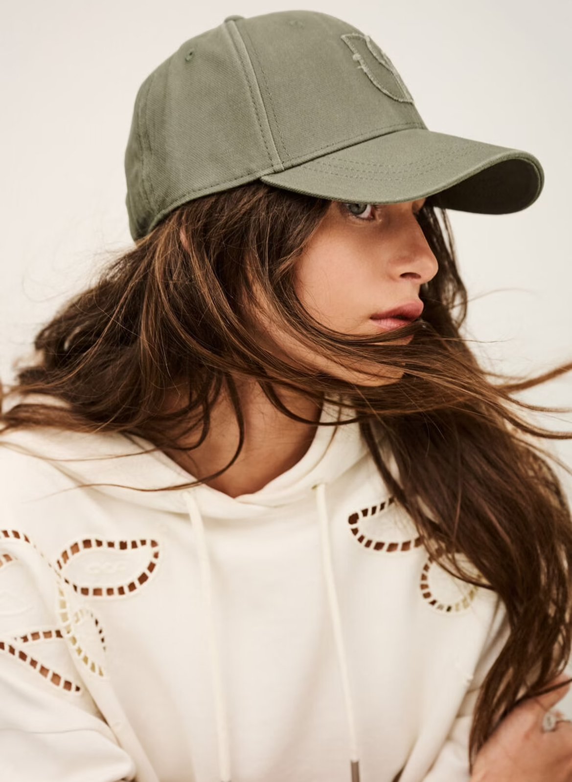 Casquette en coton halyce BA&SH Vert