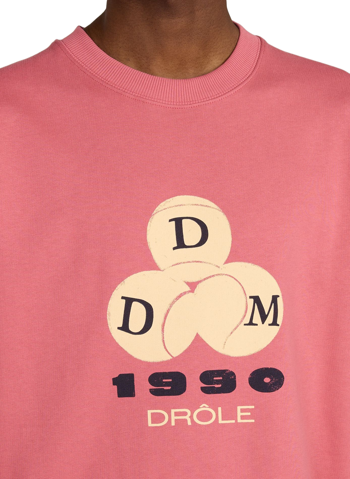 Cotton sweatshirt DROLE DE MONSIEUR Pink