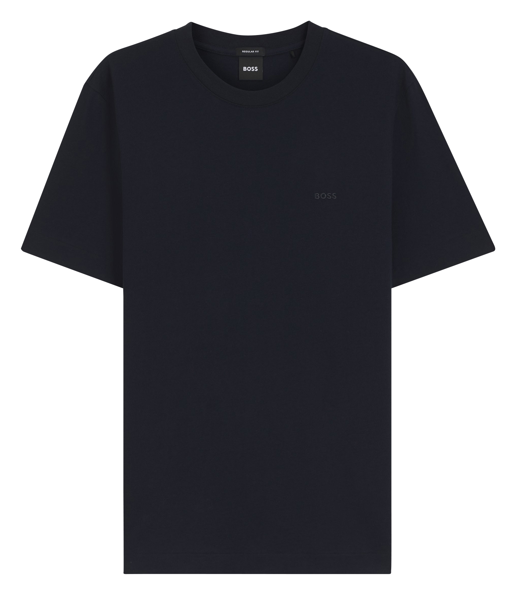 Tee-shirt col rond en coton BOSS Bleu