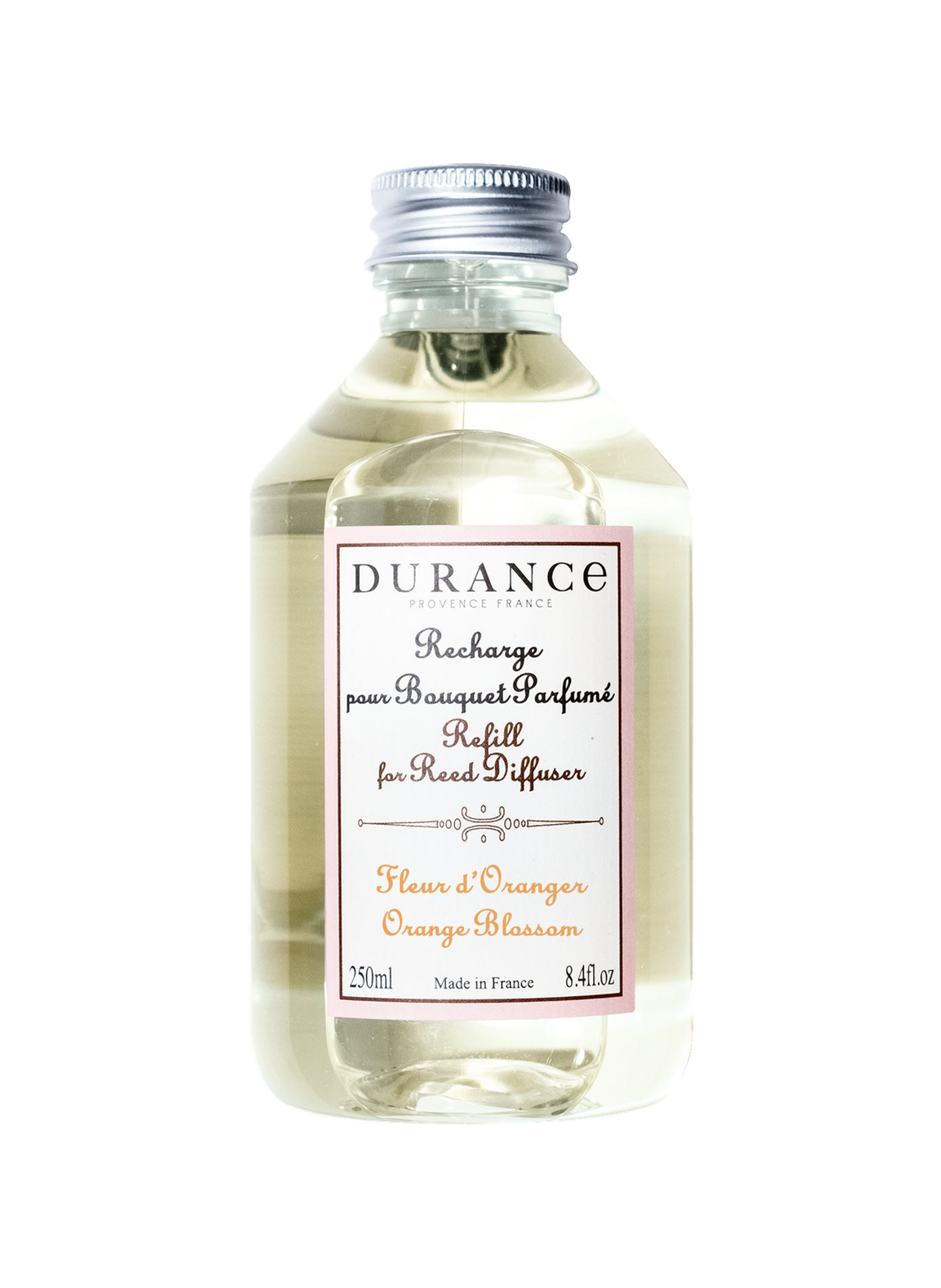 Navulling voor sinaasappelbloesem geurverspreider 250ml DURANCE Oranje