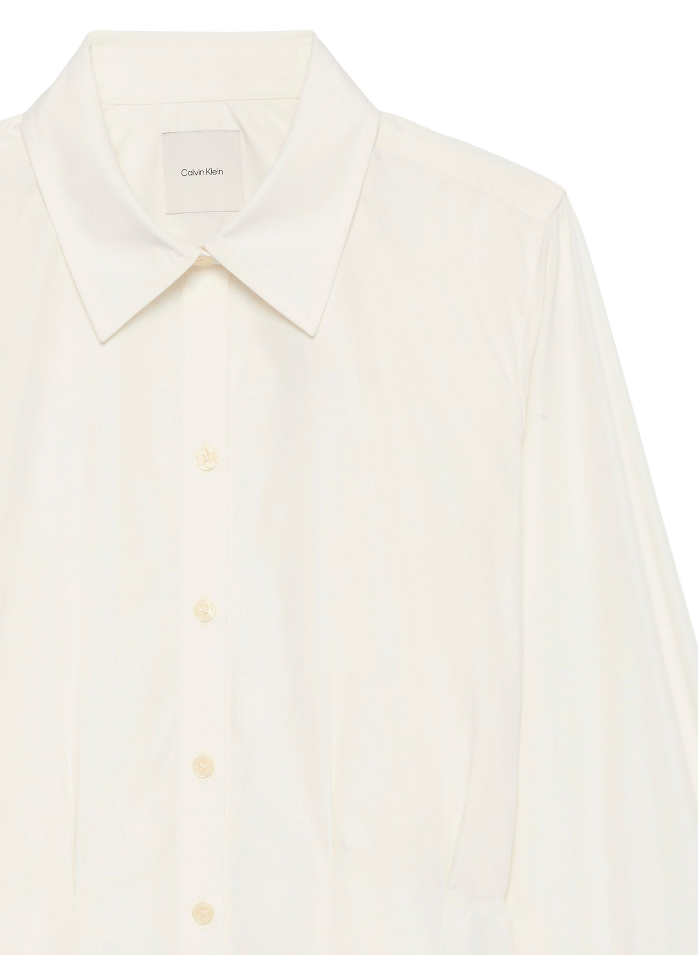 Schmale Baumwollhemd CALVIN KLEIN Beige