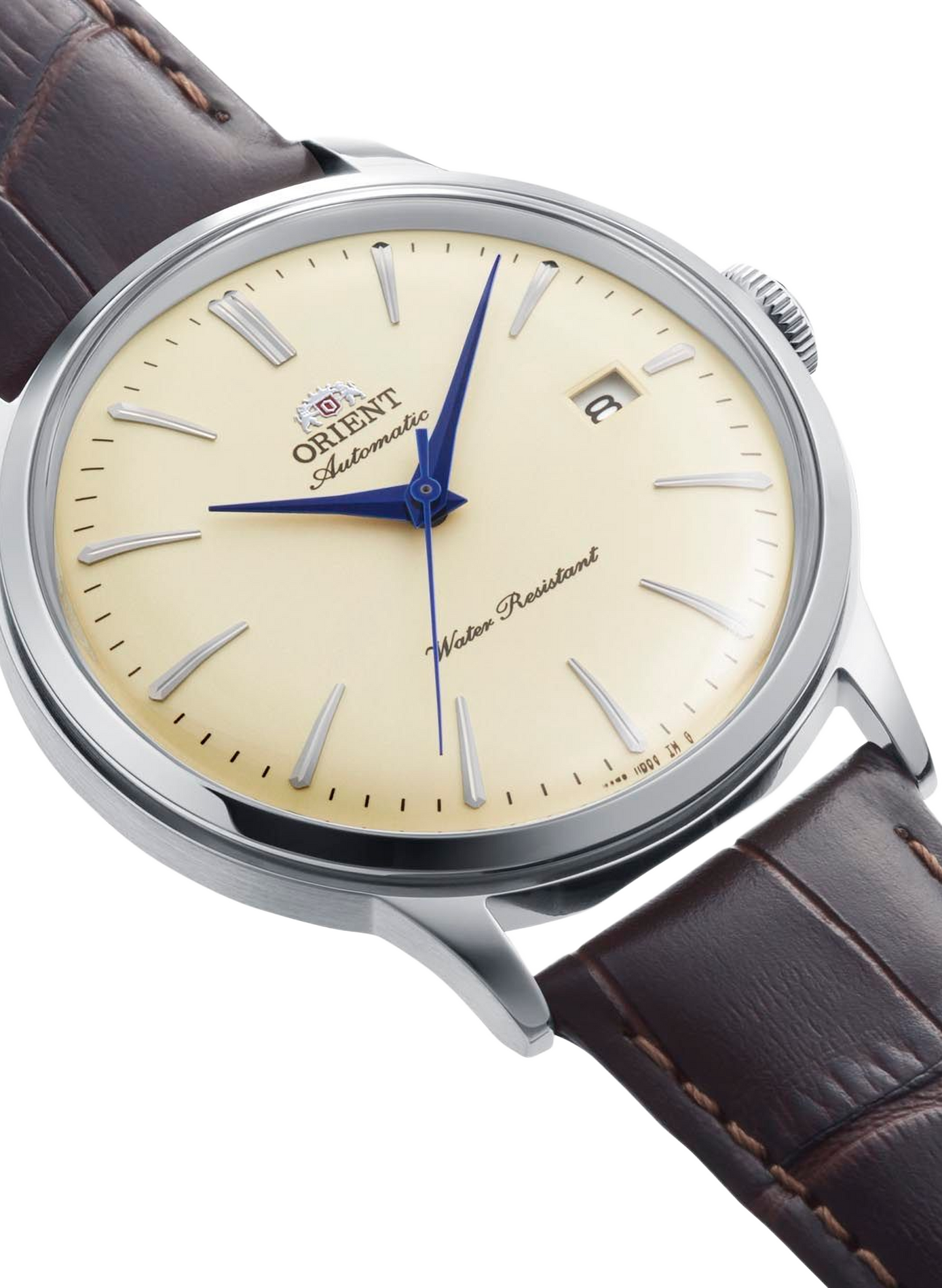 Automatische Bambino Uhr aus Leder ORIENT Beige