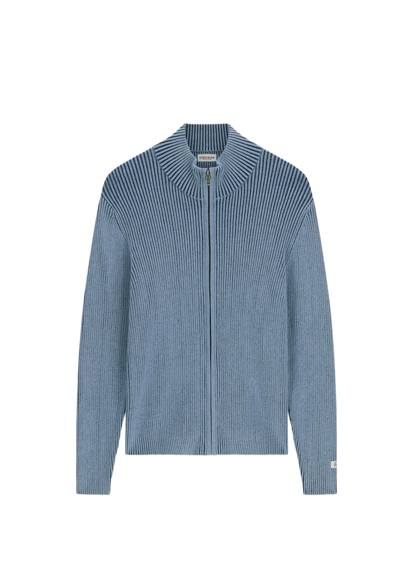 Gilet zippé en coton mélangé GUESS Bleu