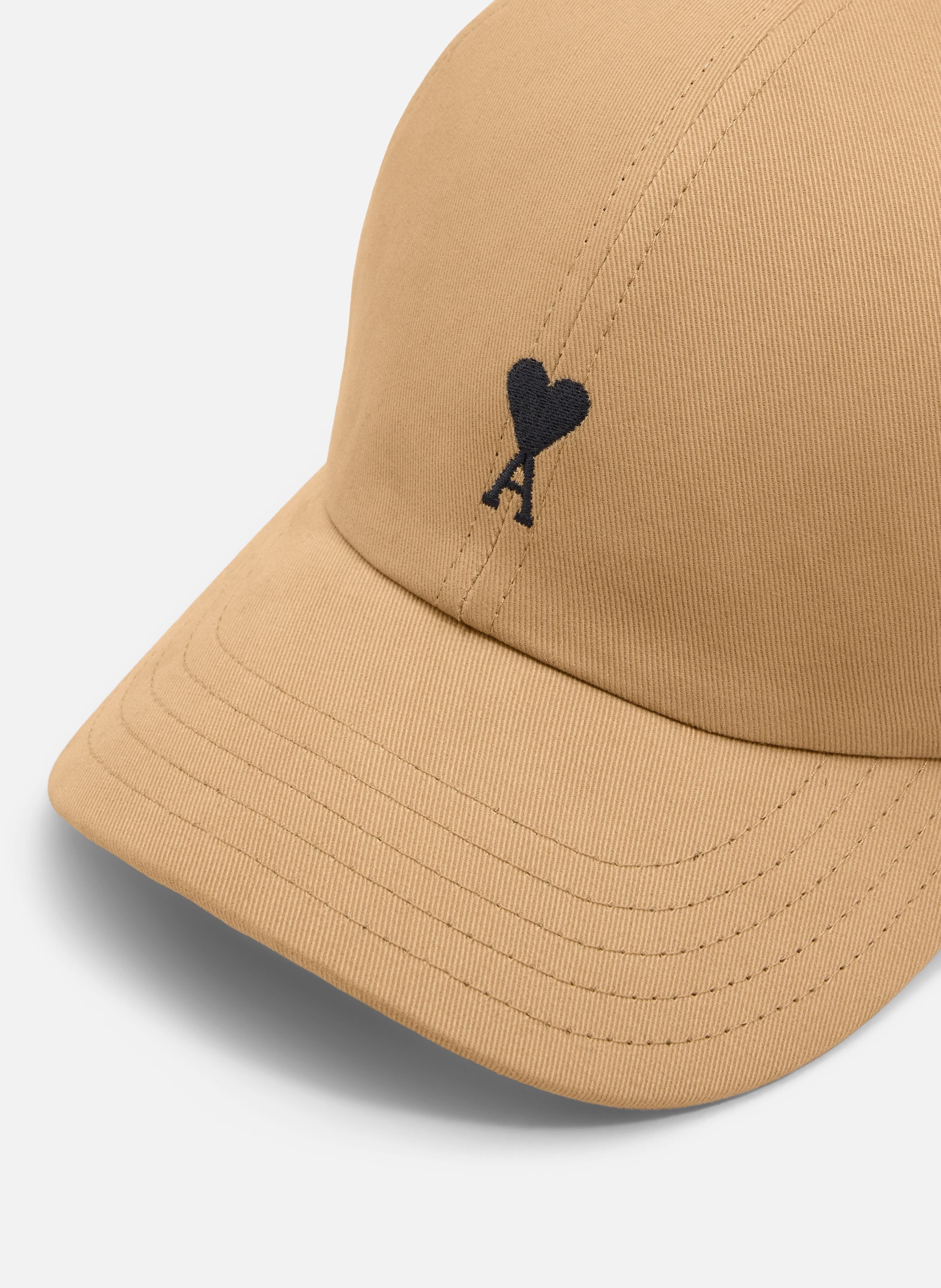 Casquette unisexe en coton ami de coeur AMI PARIS Beige